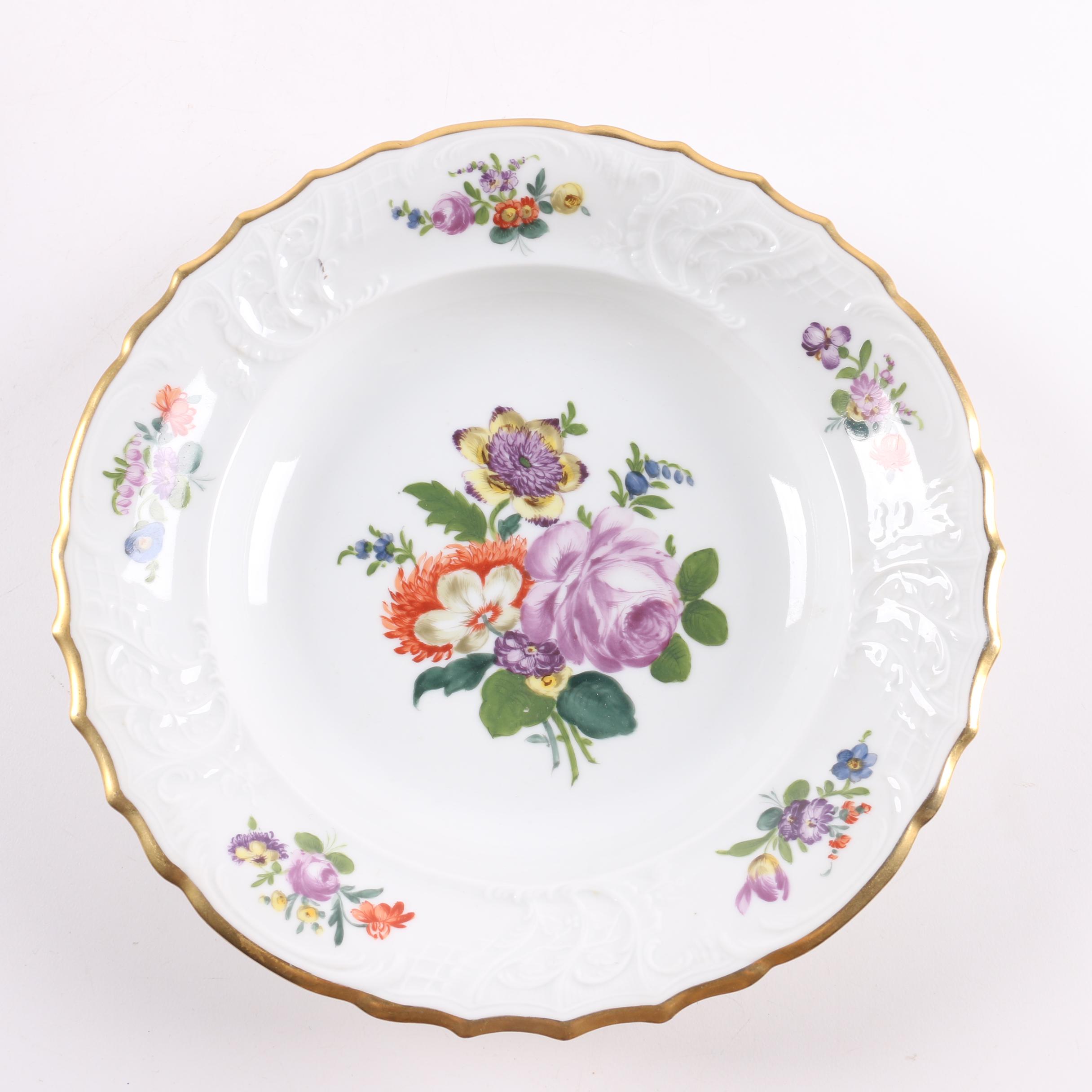 1917-1926 Fraureuth Floral Tableware