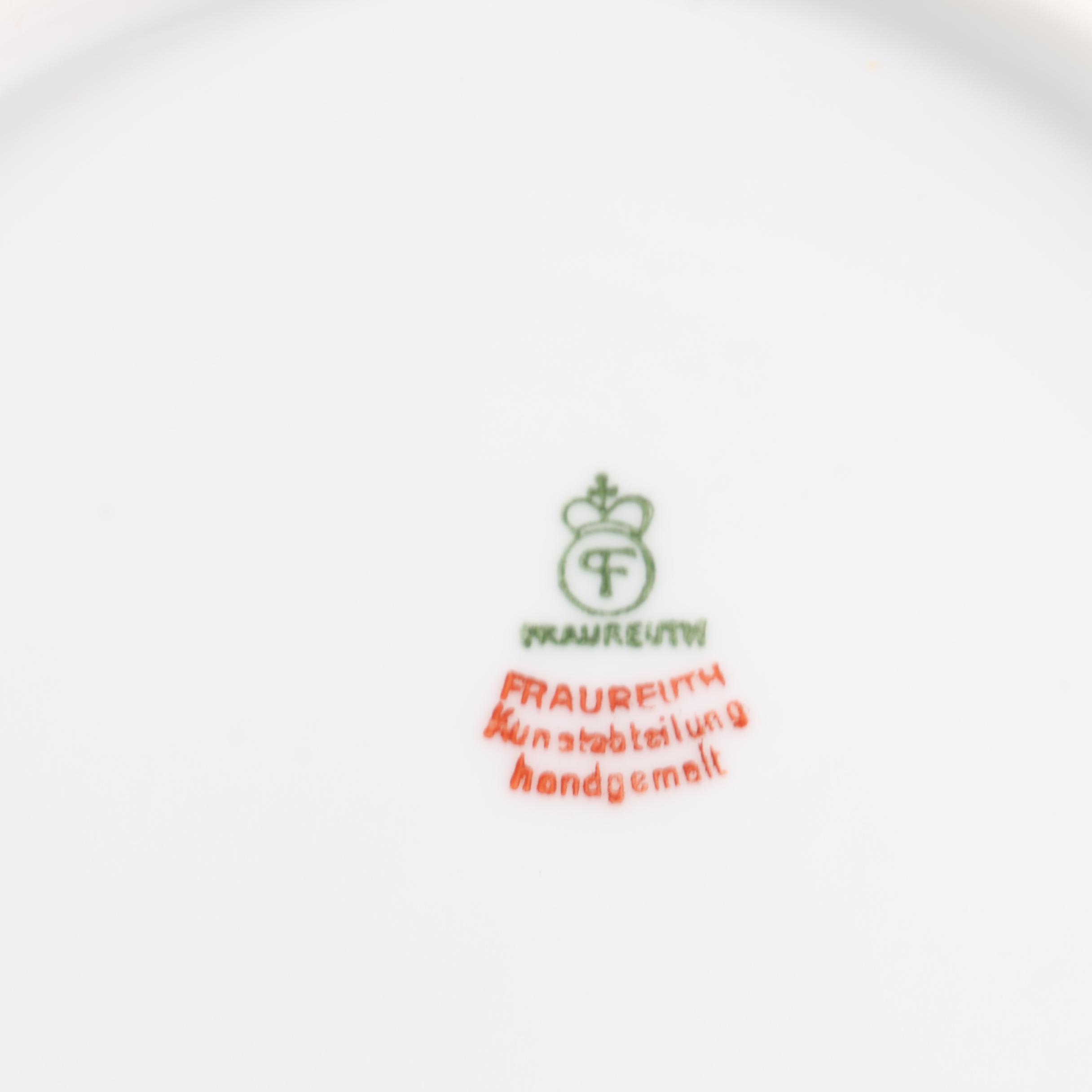 1917-1926 Fraureuth Floral Tableware