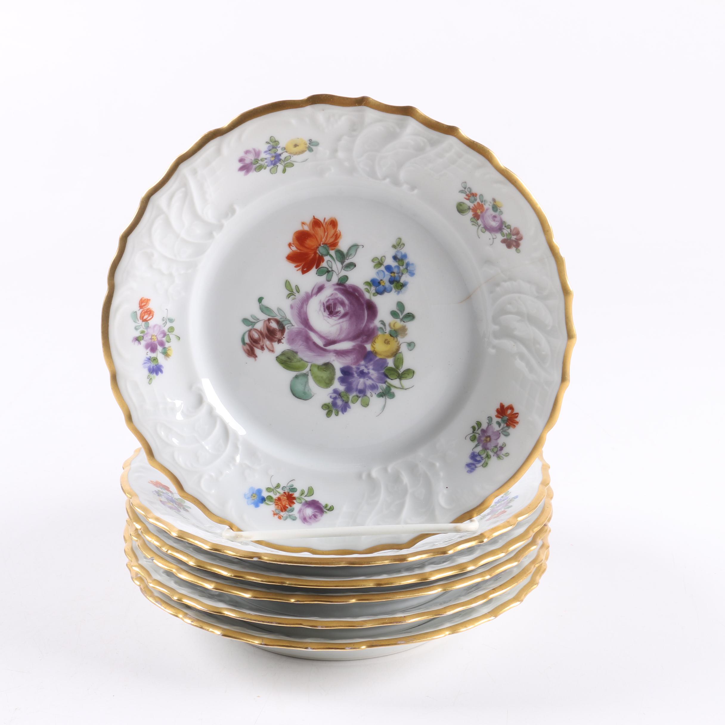 1917-1926 Fraureuth Floral Tableware
