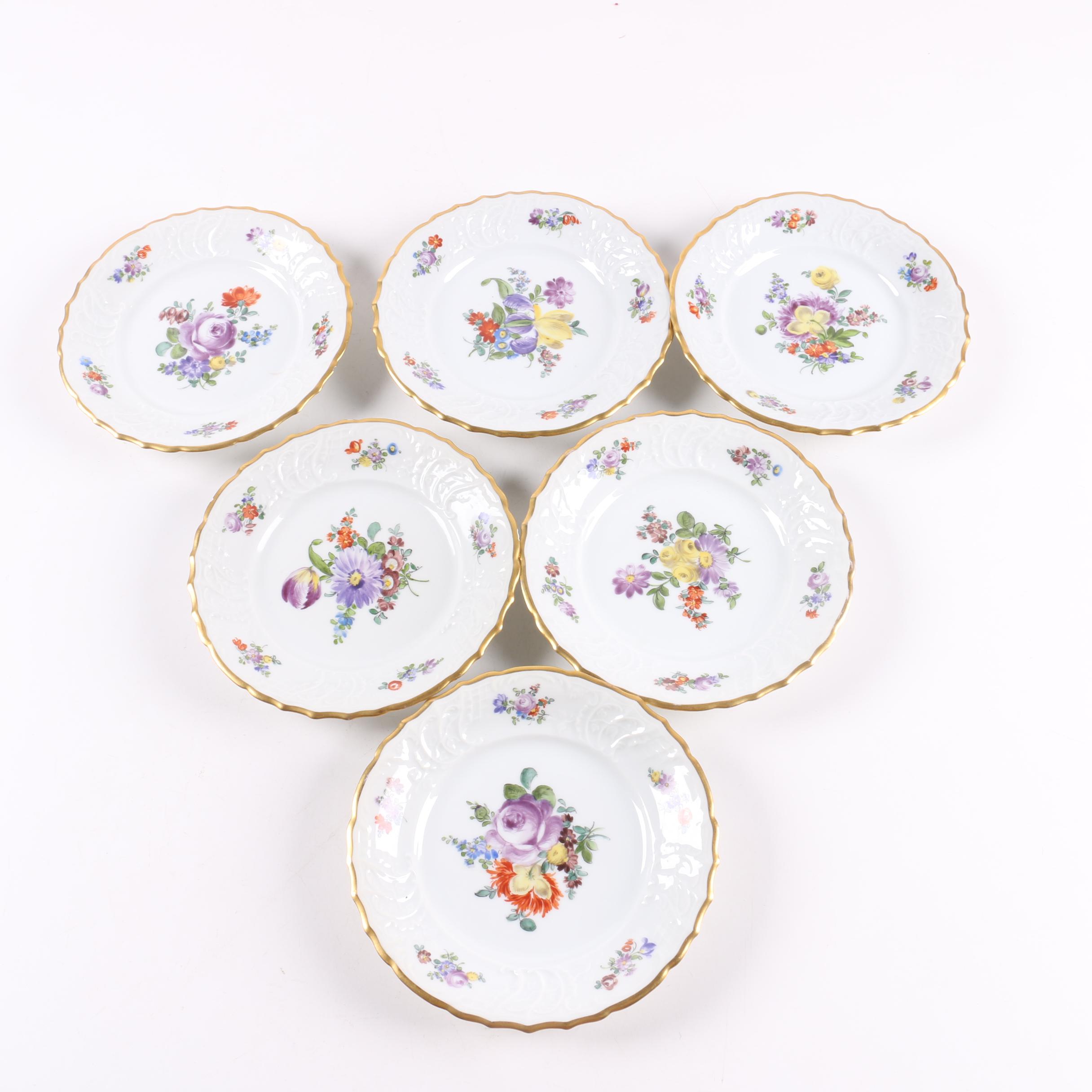 1917-1926 Fraureuth Floral Tableware