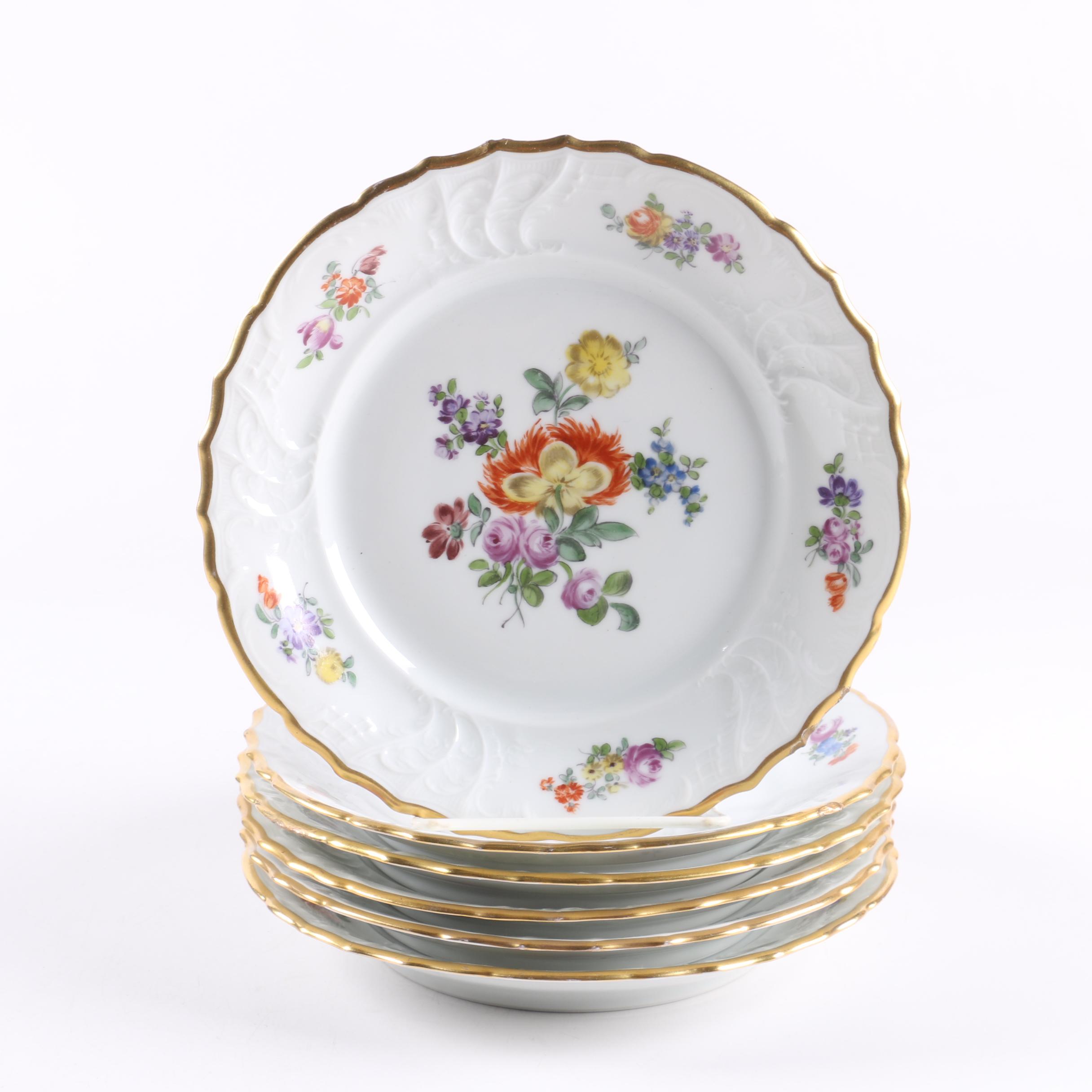 1917-1926 Fraureuth Floral Tableware