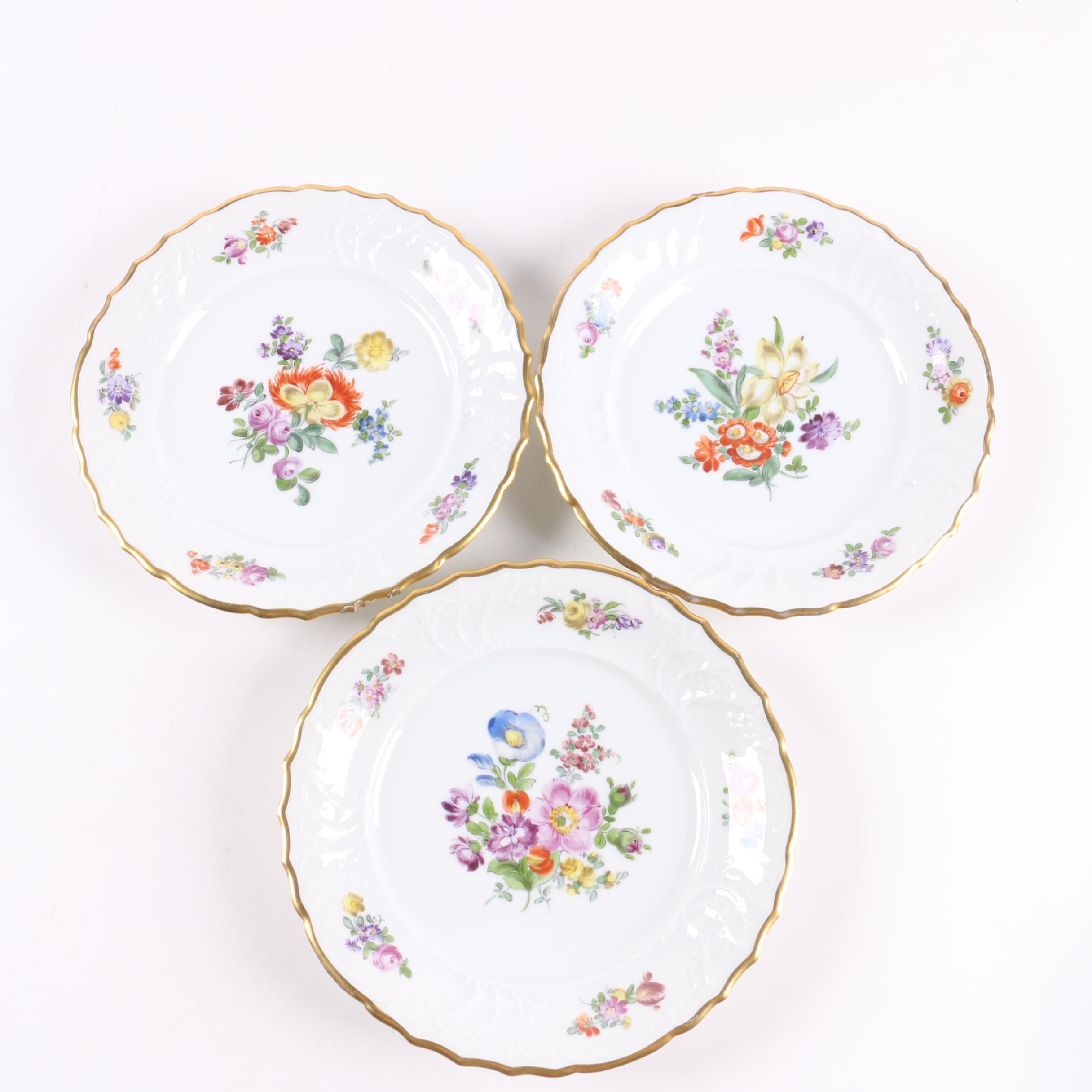 1917-1926 Fraureuth Floral Tableware