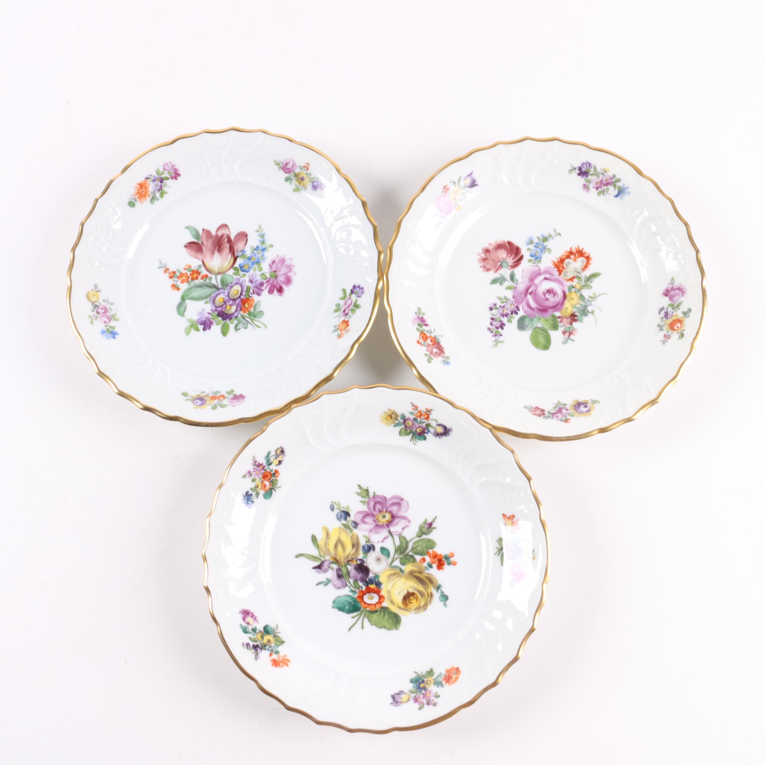 1917-1926 Fraureuth Floral Tableware