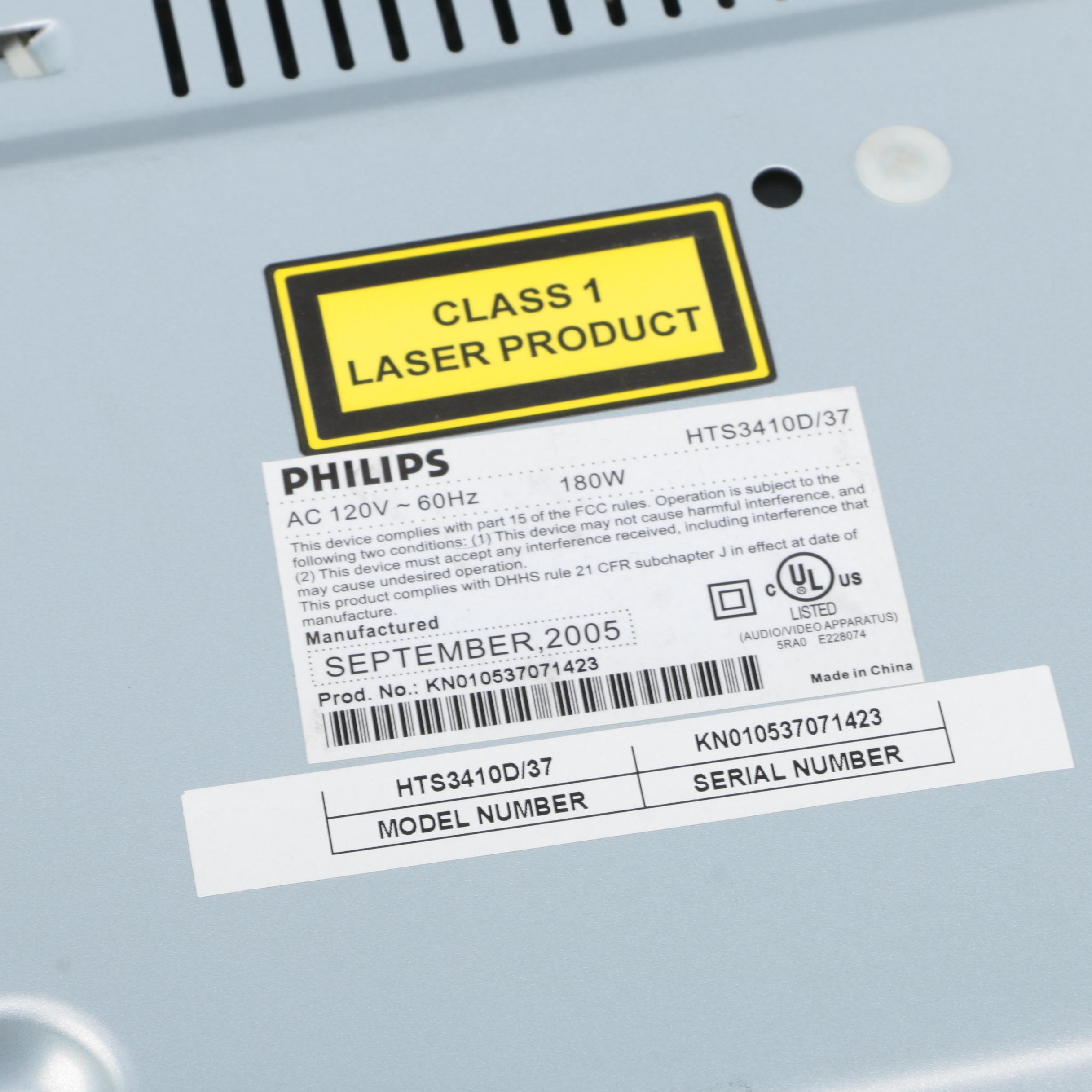 Philips HTS3410D Home Theater System