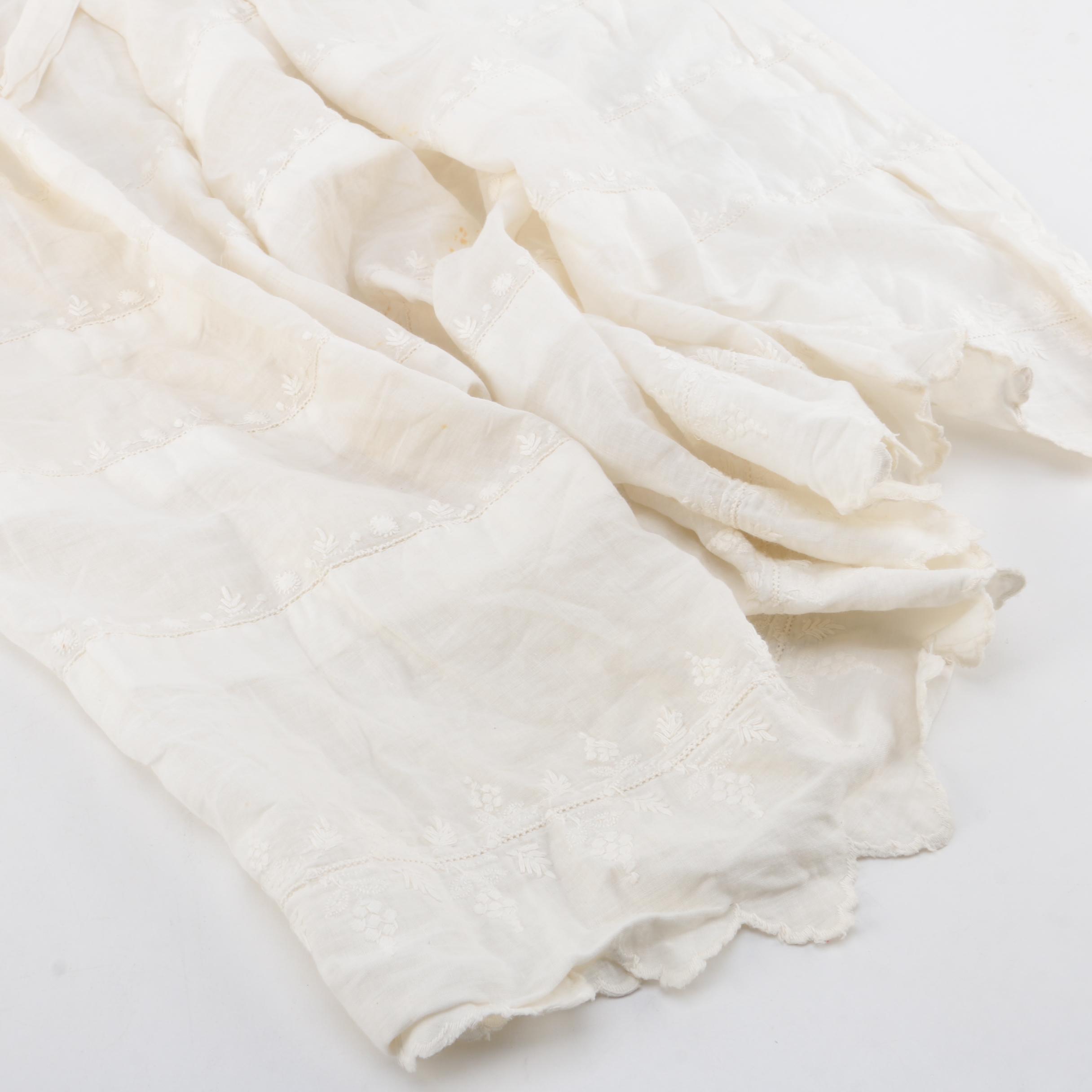 Antique Victorian Cotton Apron