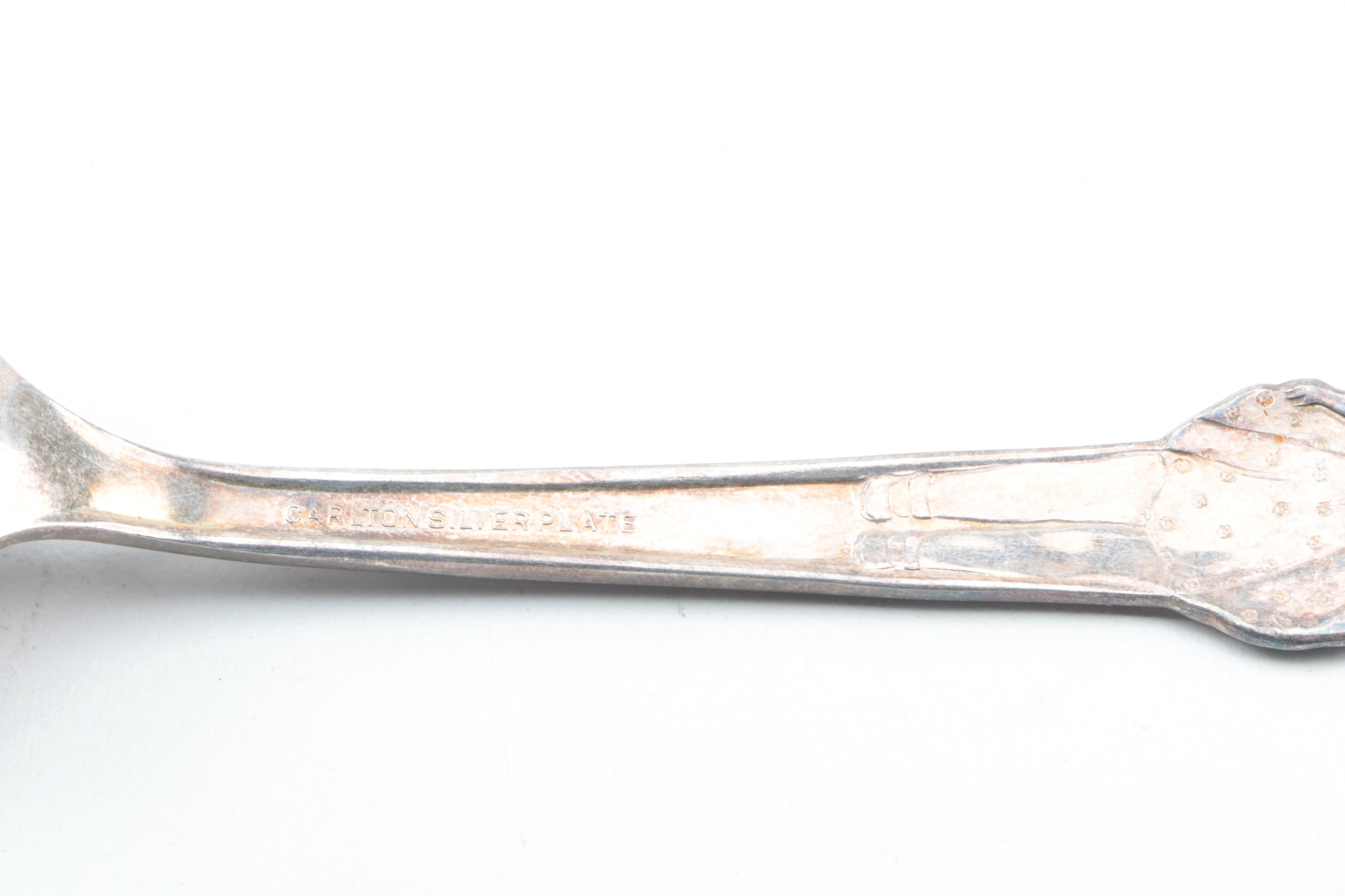 Vintage Carlton Silver Plate "Dionne Quintuplets" Children's Spoons