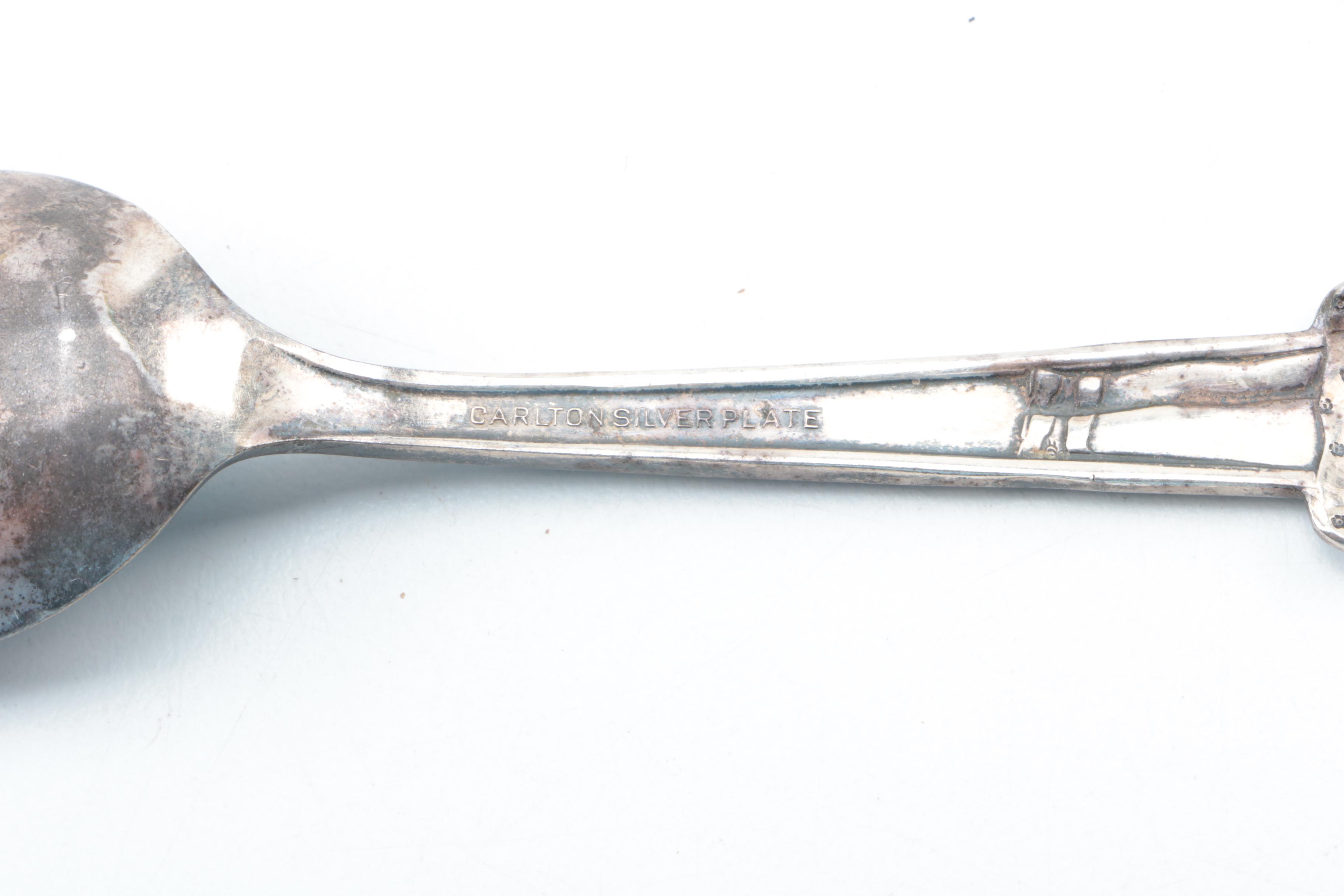 Vintage Carlton Silver Plate "Dionne Quintuplets" Children's Spoons