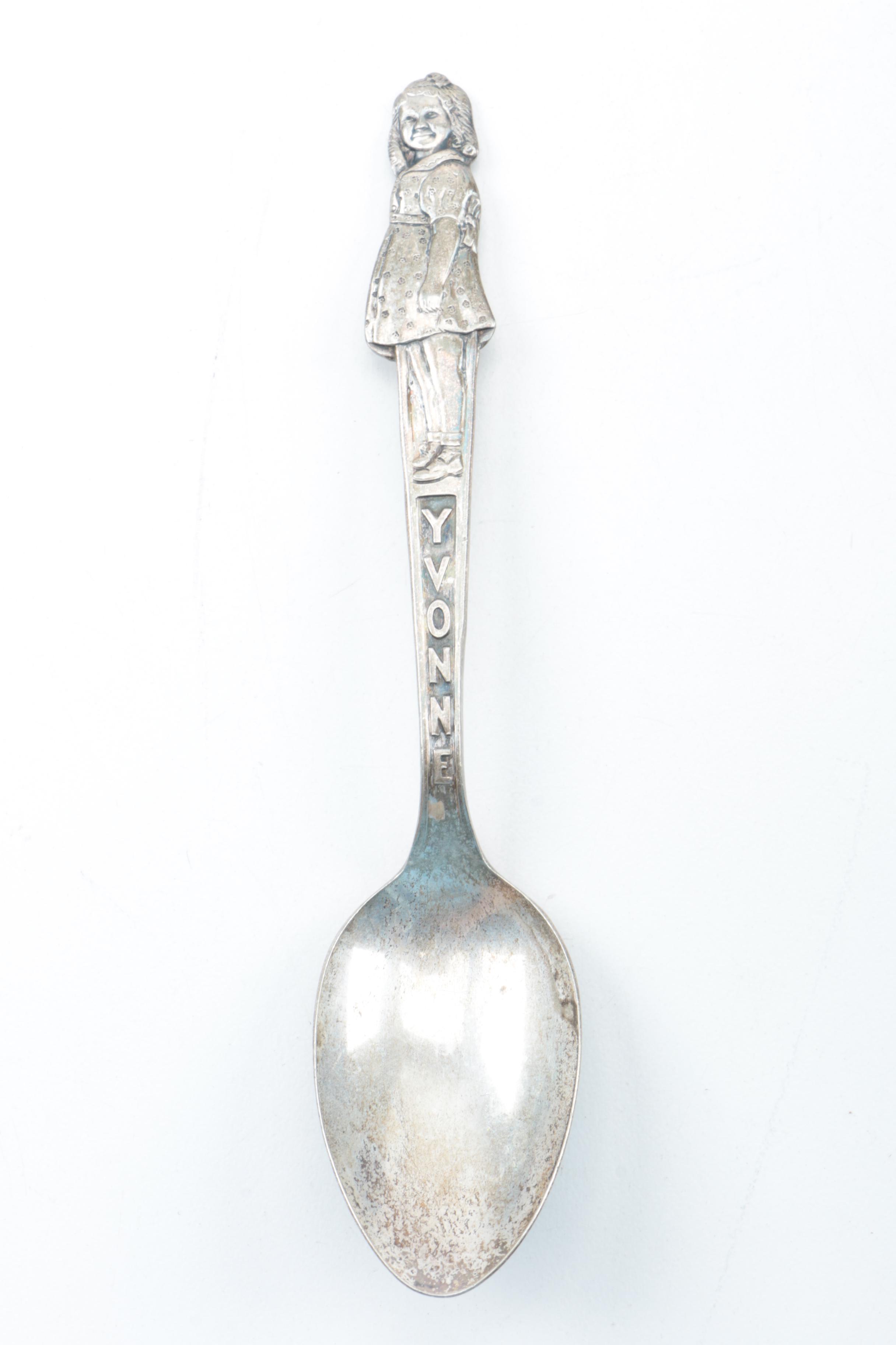 Vintage Carlton Silver Plate "Dionne Quintuplets" Children's Spoons