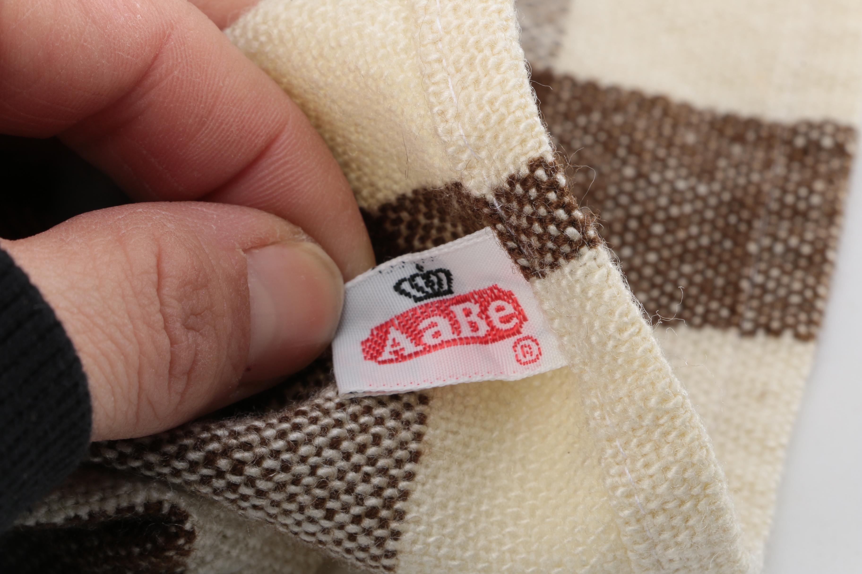 Vintage Dutch Wool Blanket from the Aabe Woolen Mill