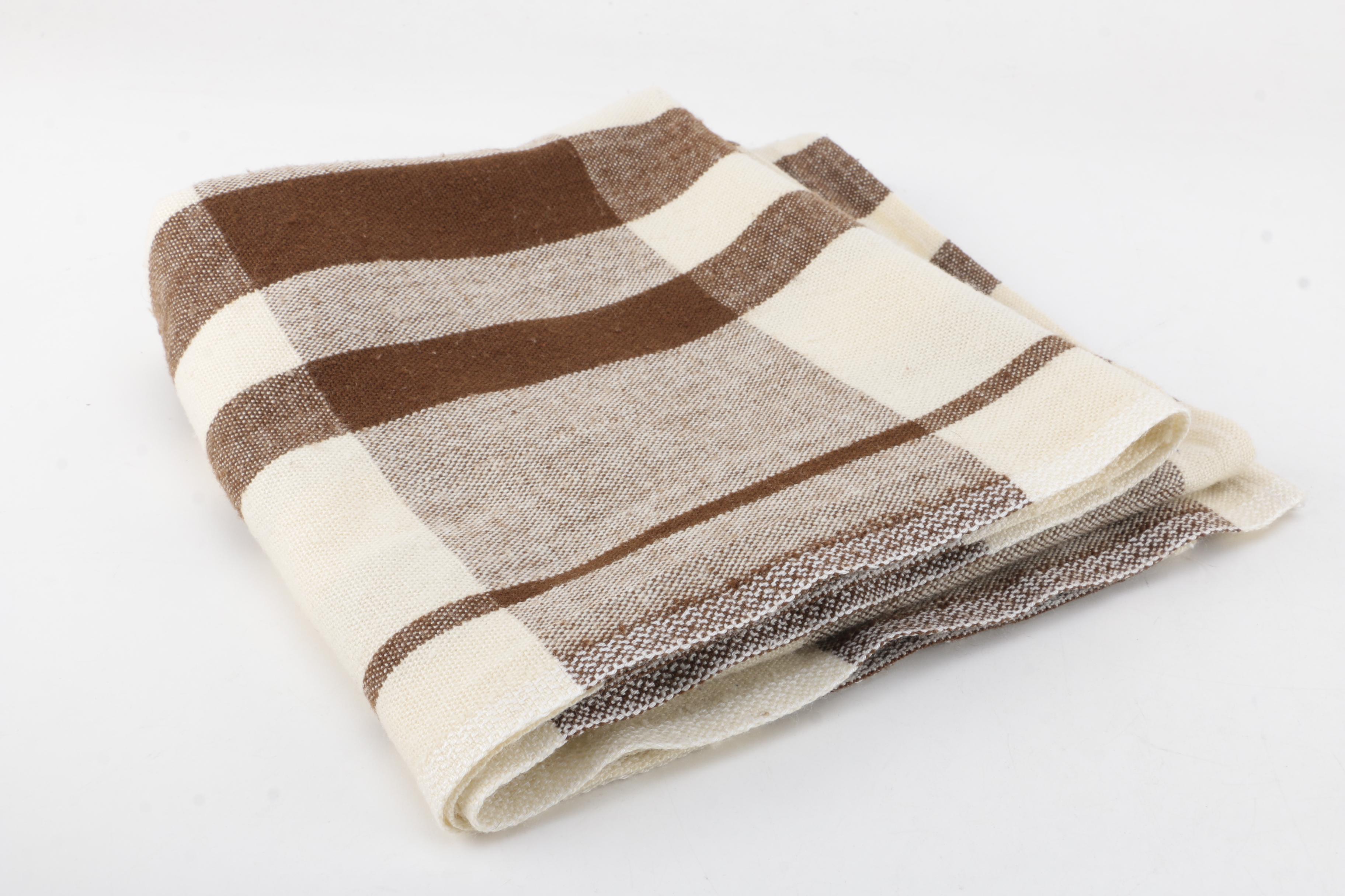 Vintage Dutch Wool Blanket from the Aabe Woolen Mill