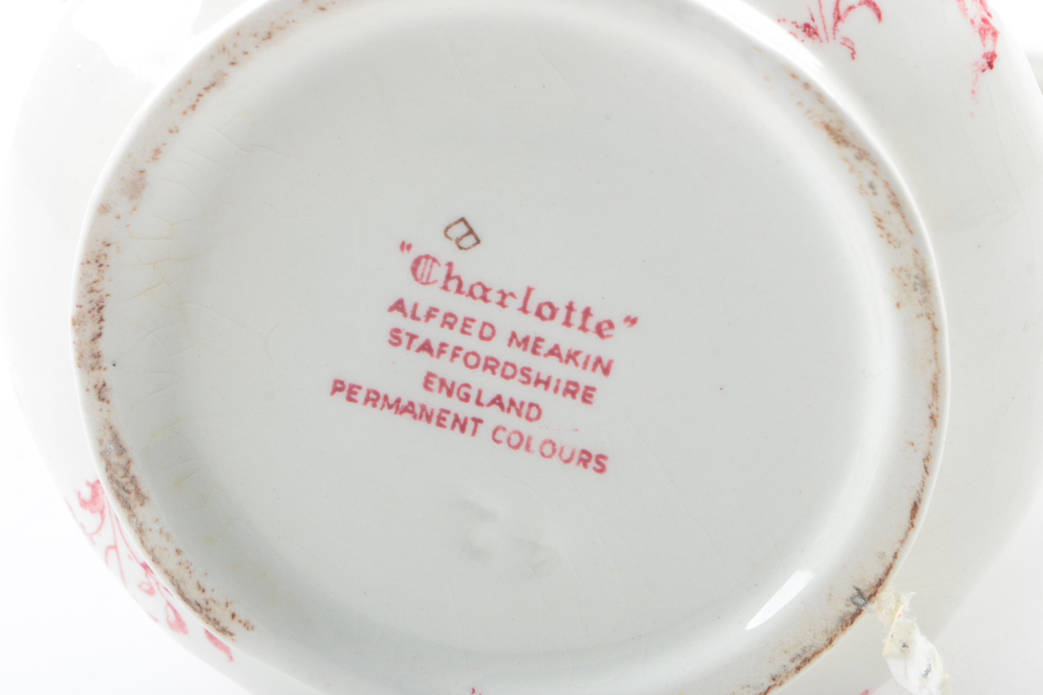 Antique Flow Blue and Vintage Alfred Meakin Ironstone Pitchers