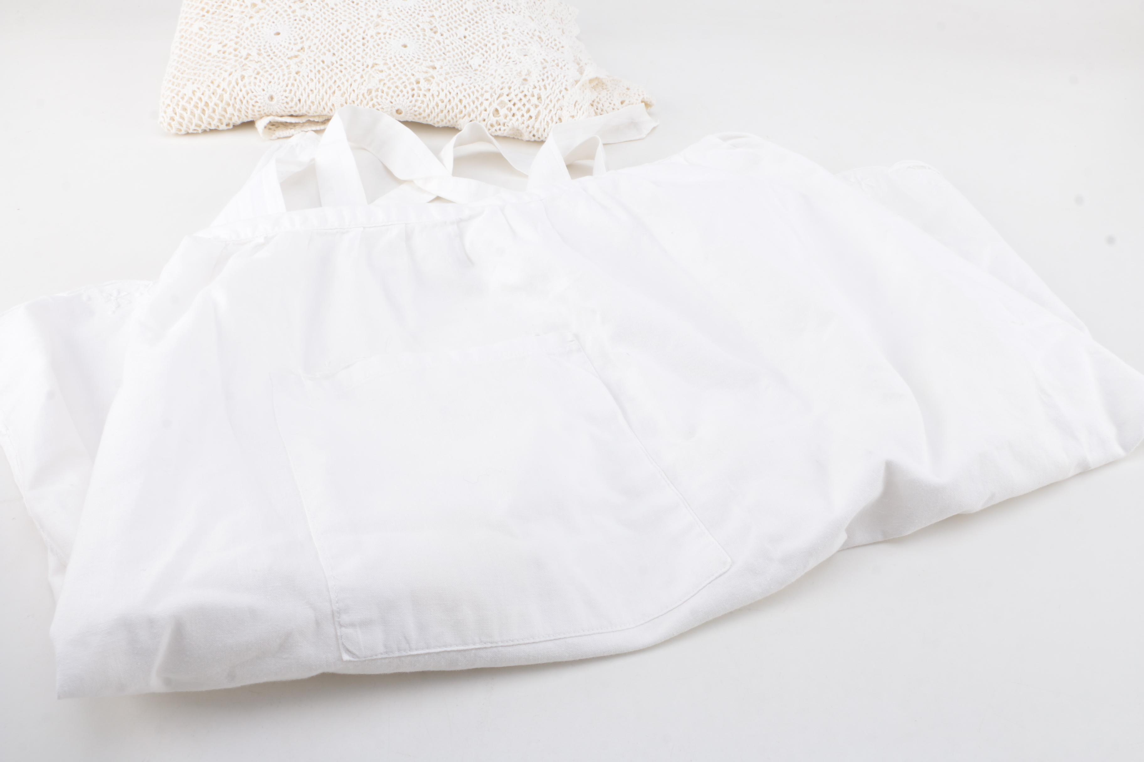 Assorted Vintage Aprons and Linens