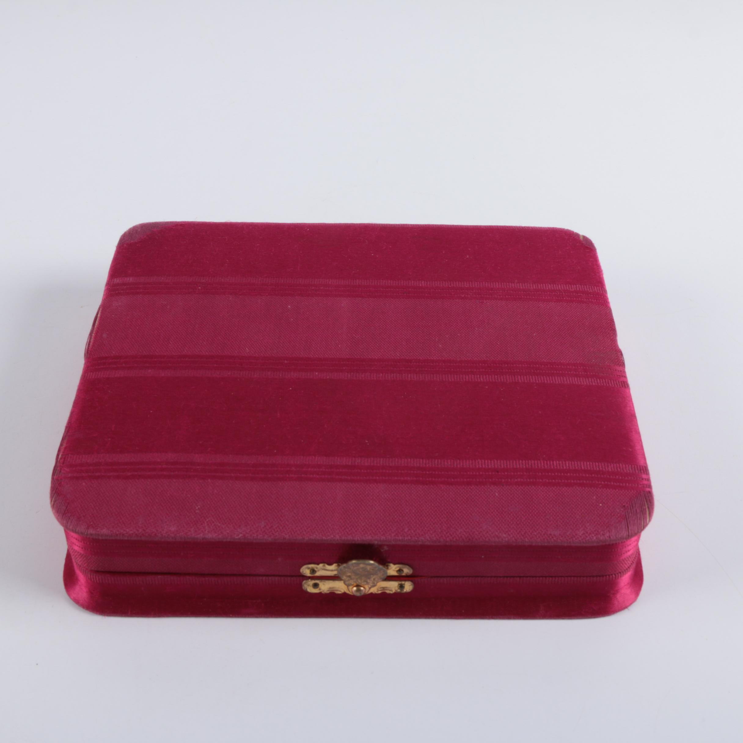 Landers, Frary & Clark Mother of Pearl Handled Knives with Sterling Bolsters