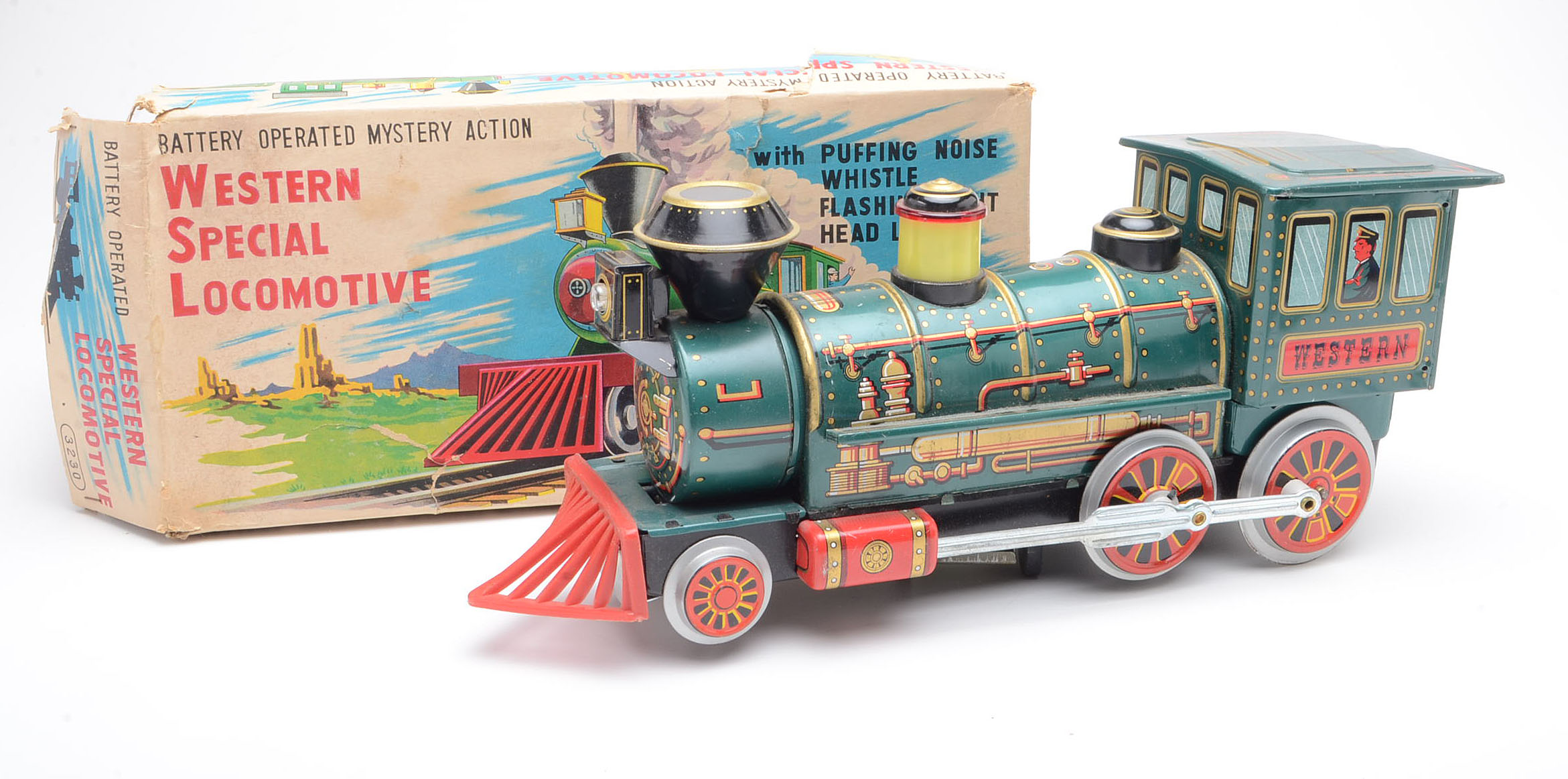 Vintage "Western Special Locomotive" Toy In Original Box