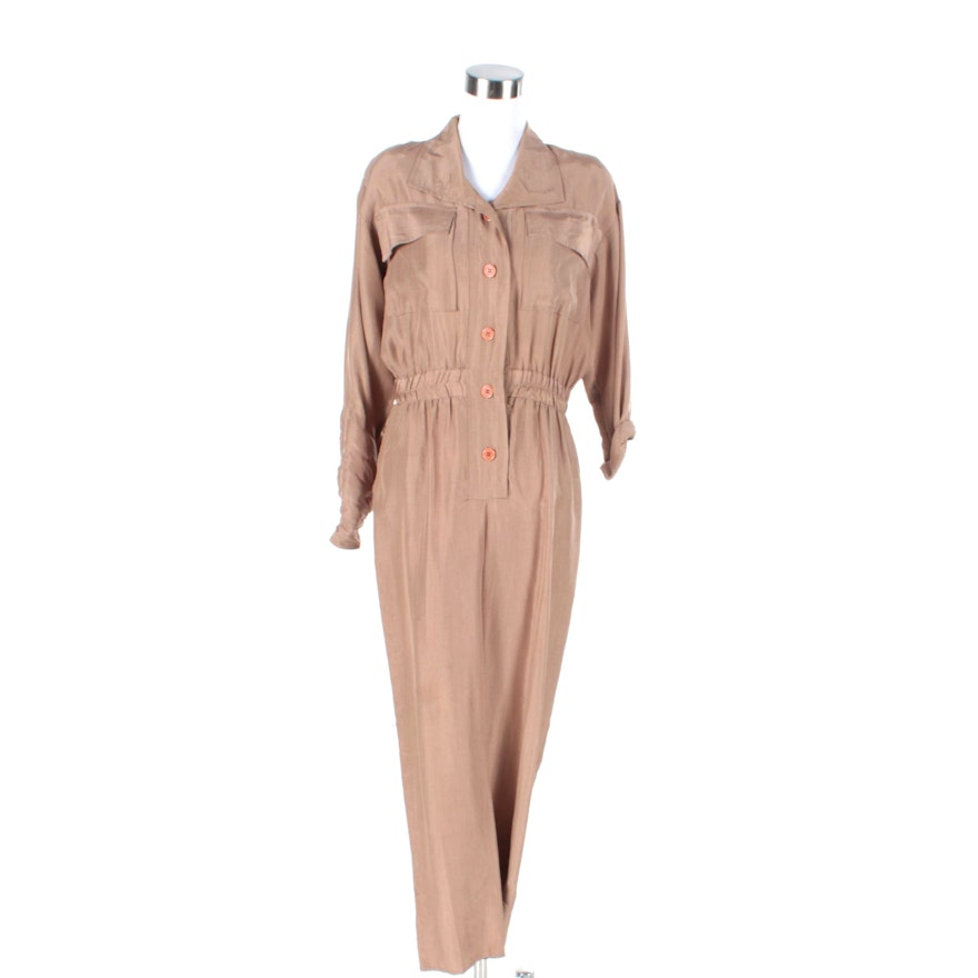 Vintage I. Magnin Silk Jumpsuit