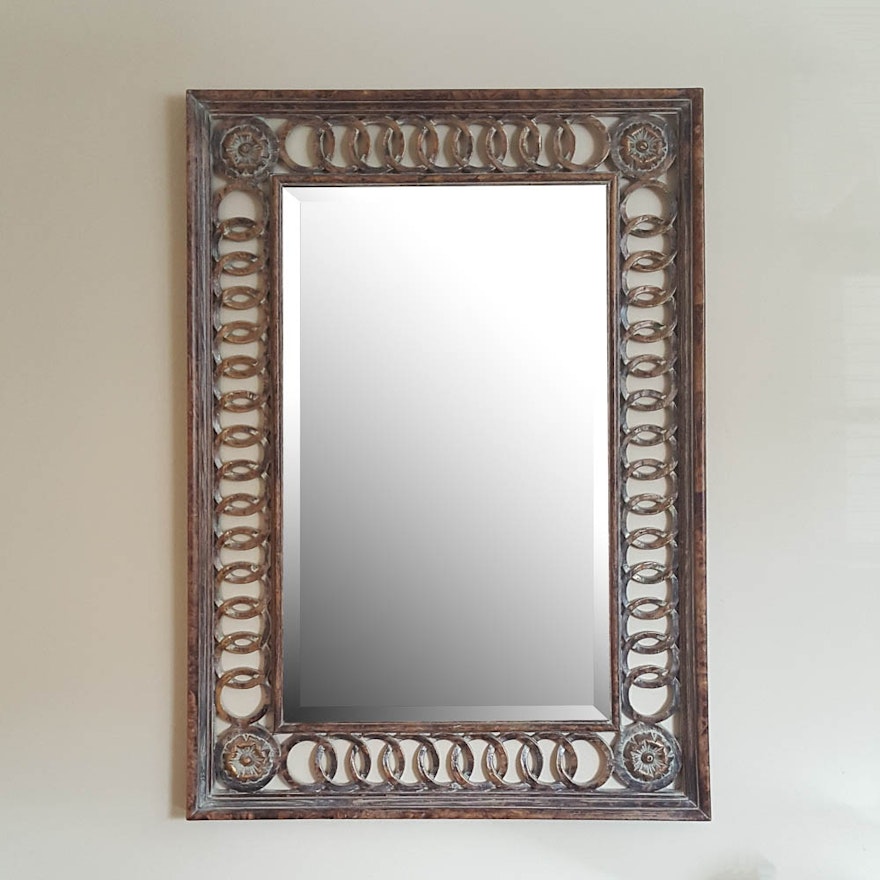 Ornately Framed Wall Mirror