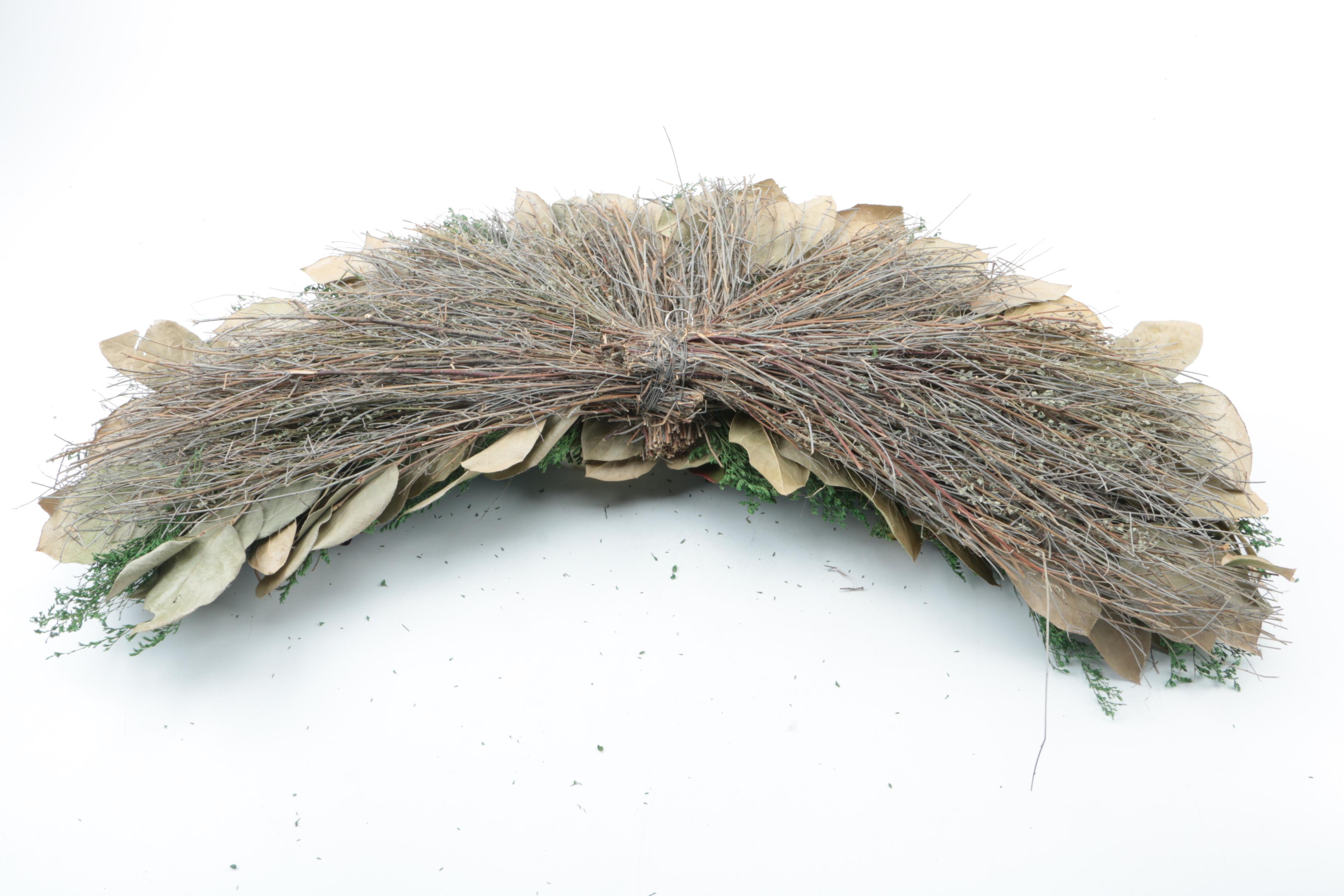 Faux Floral and Foliage Wall Decorations