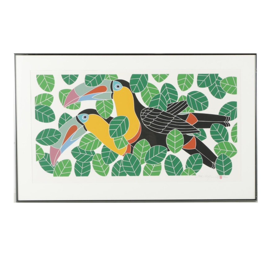 Ikki Matsumoto Serigraph "Toucans"