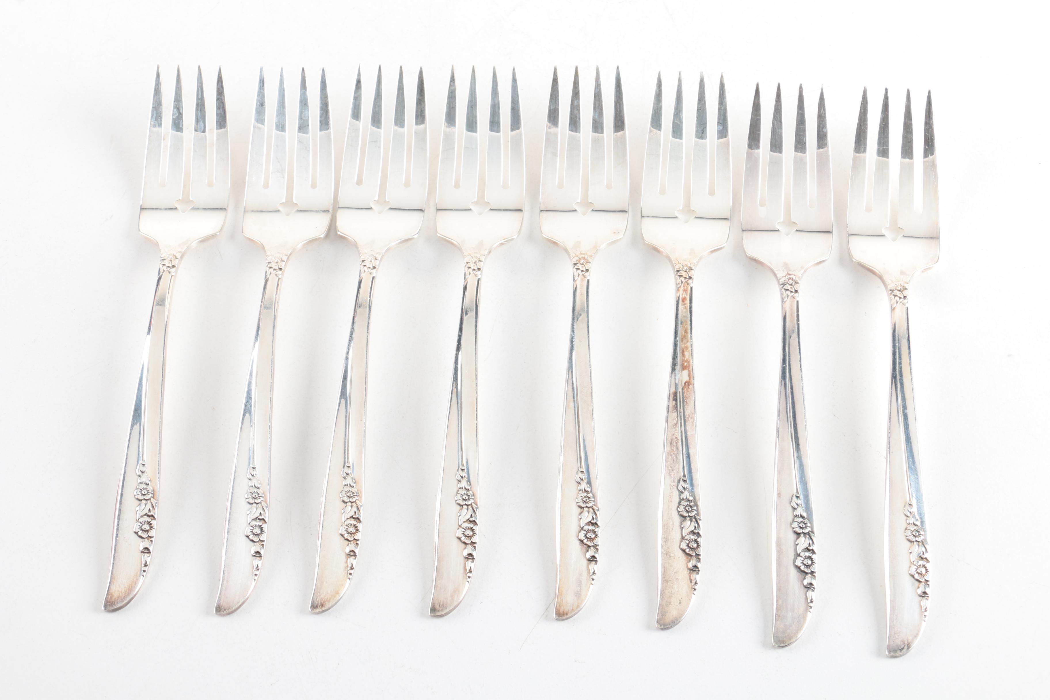 1881 Rogers "Lilac Time" Silver Plate Flatware and More