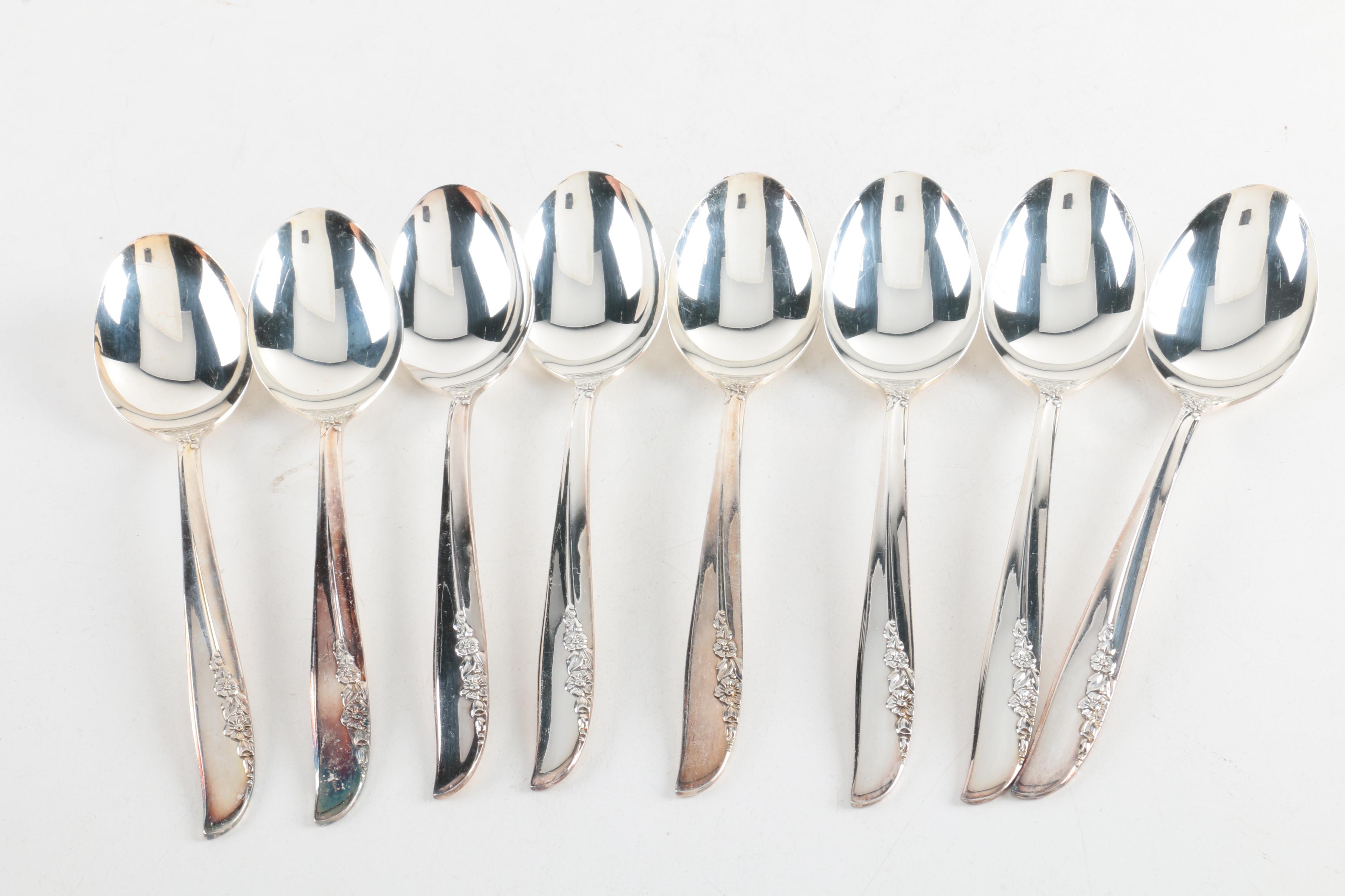 1881 Rogers "Lilac Time" Silver Plate Flatware and More