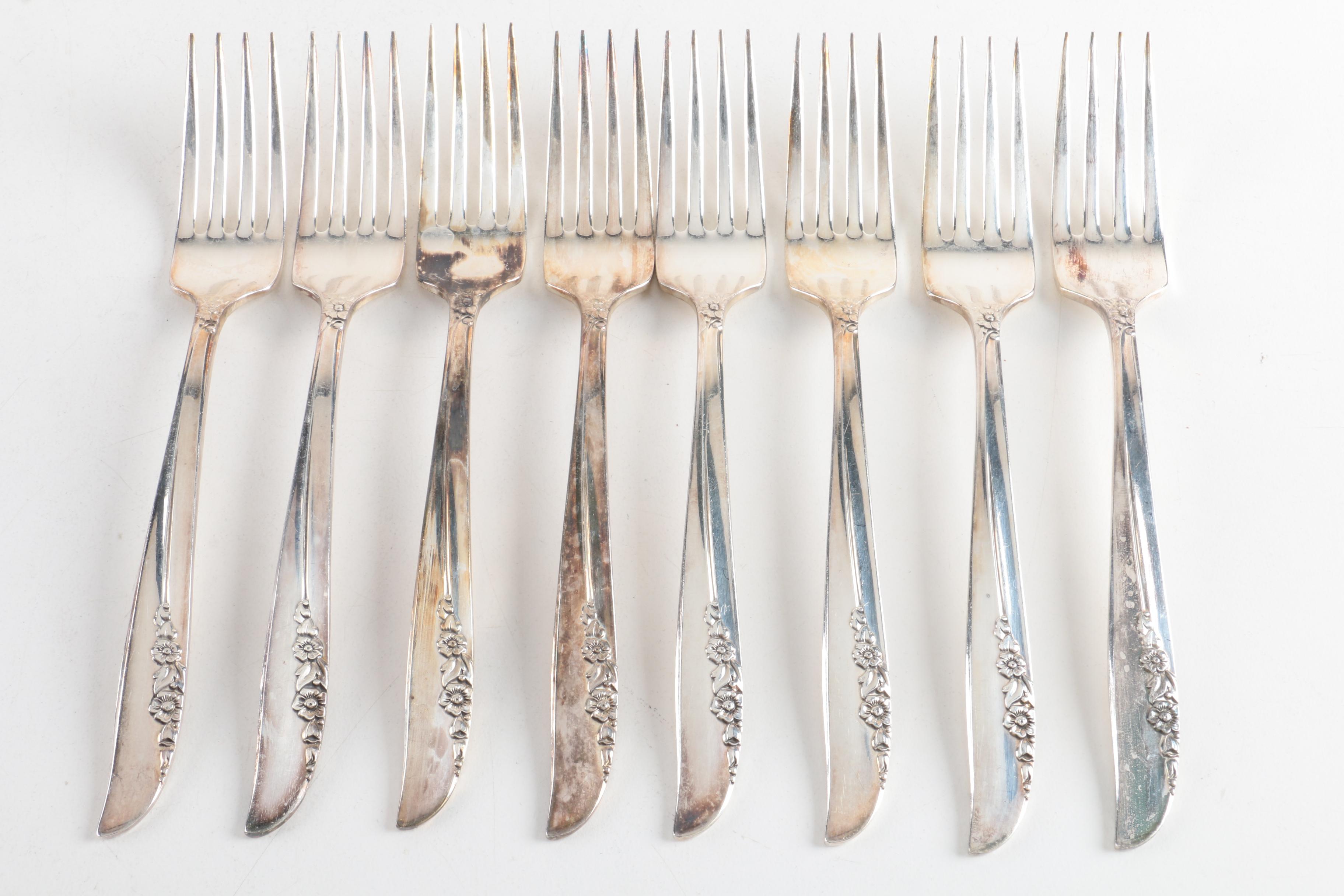 1881 Rogers "Lilac Time" Silver Plate Flatware and More