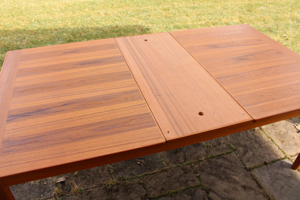 Danish Modern Teak Draw-Leaf Table by Skovby Mobelfabrik