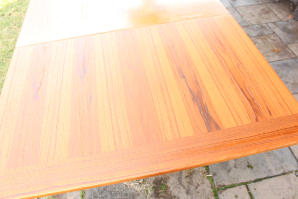 Danish Modern Teak Draw-Leaf Table by Skovby Mobelfabrik