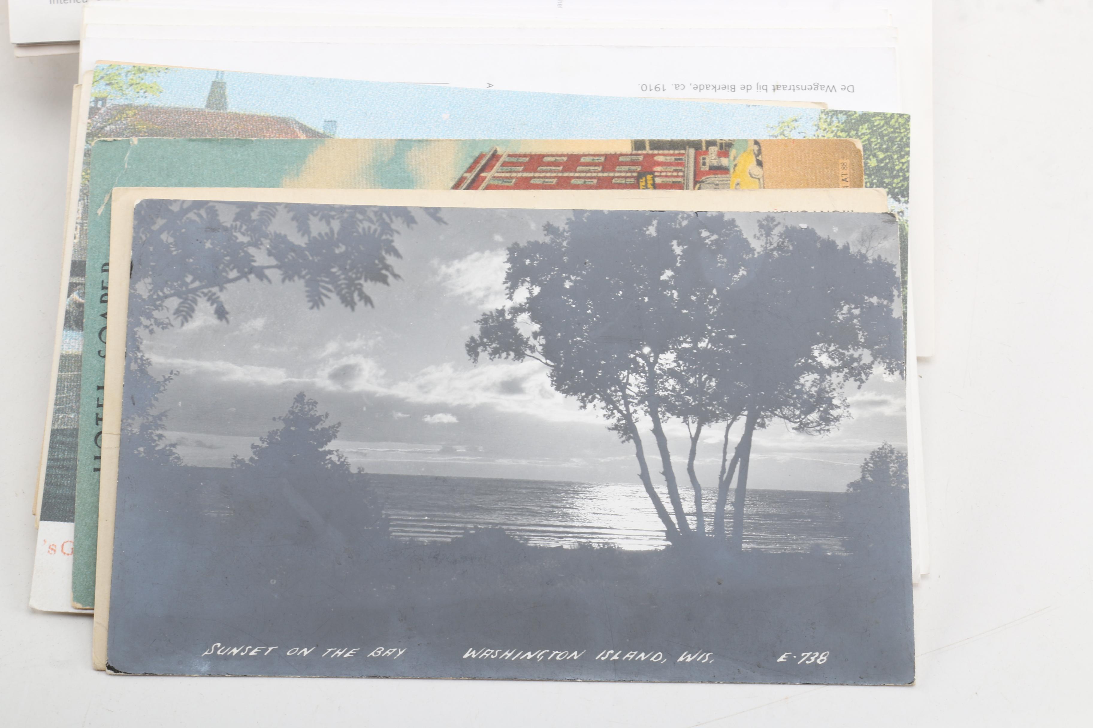 Vintage Postcard Collection Including Canada, Germany, the Netherlands