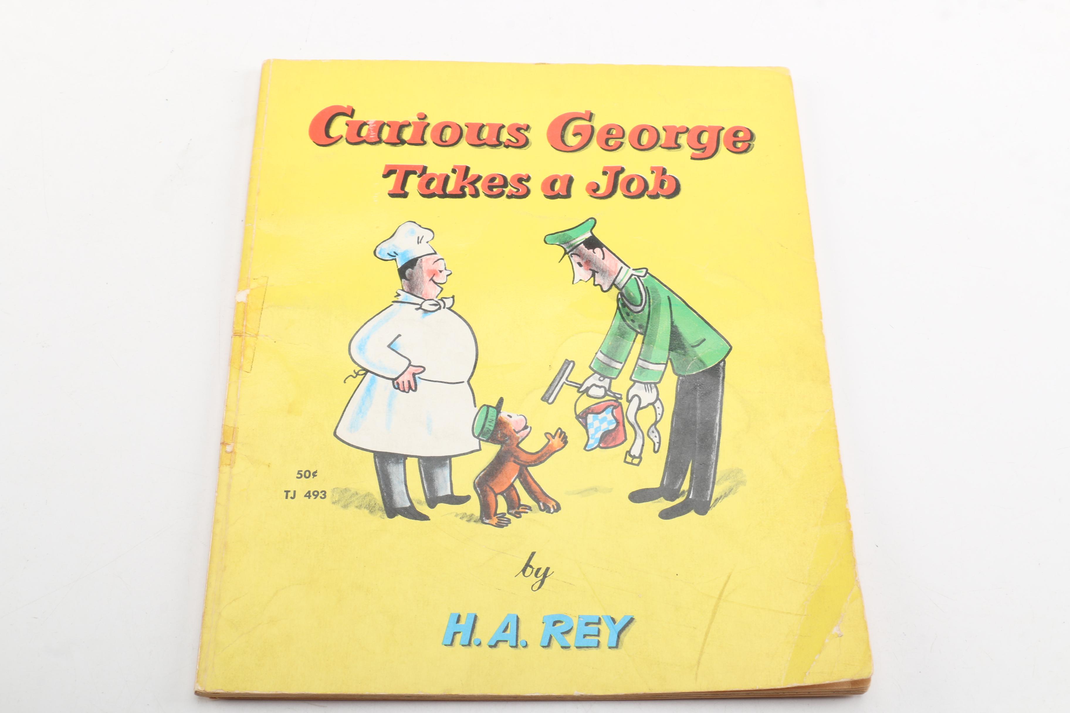 Vintage Children's Books Including 1960s "Curious George"