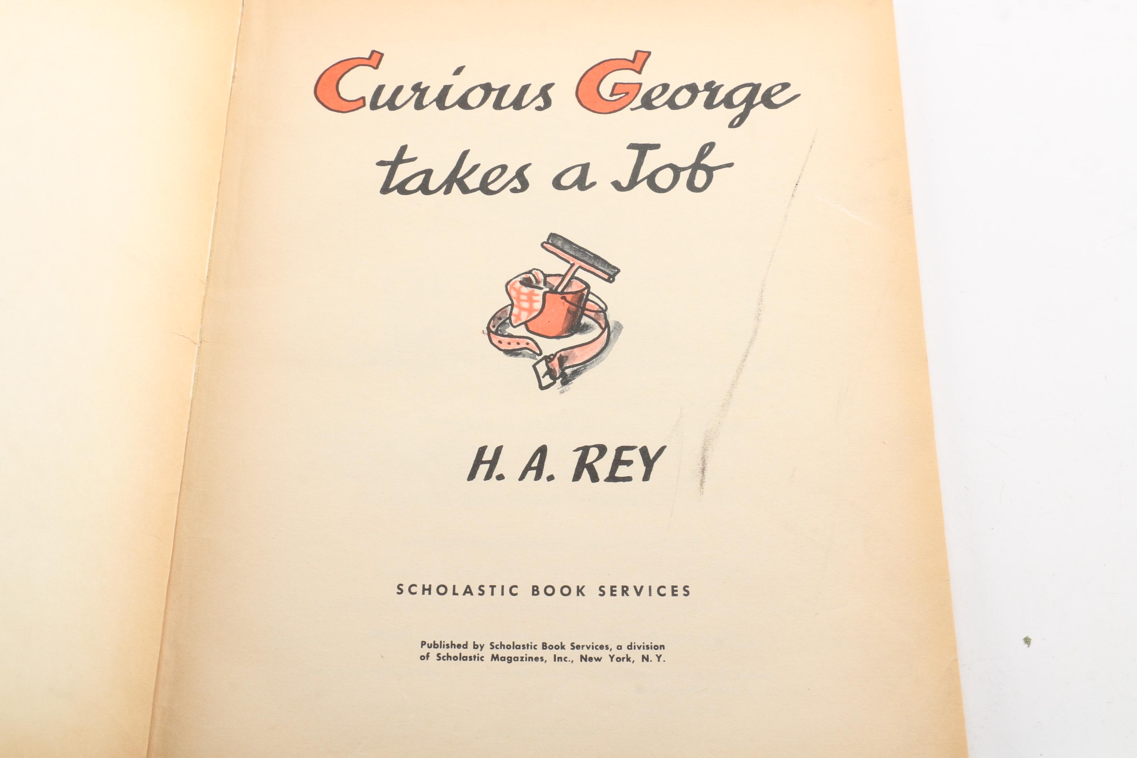 Vintage Children's Books Including 1960s "Curious George"