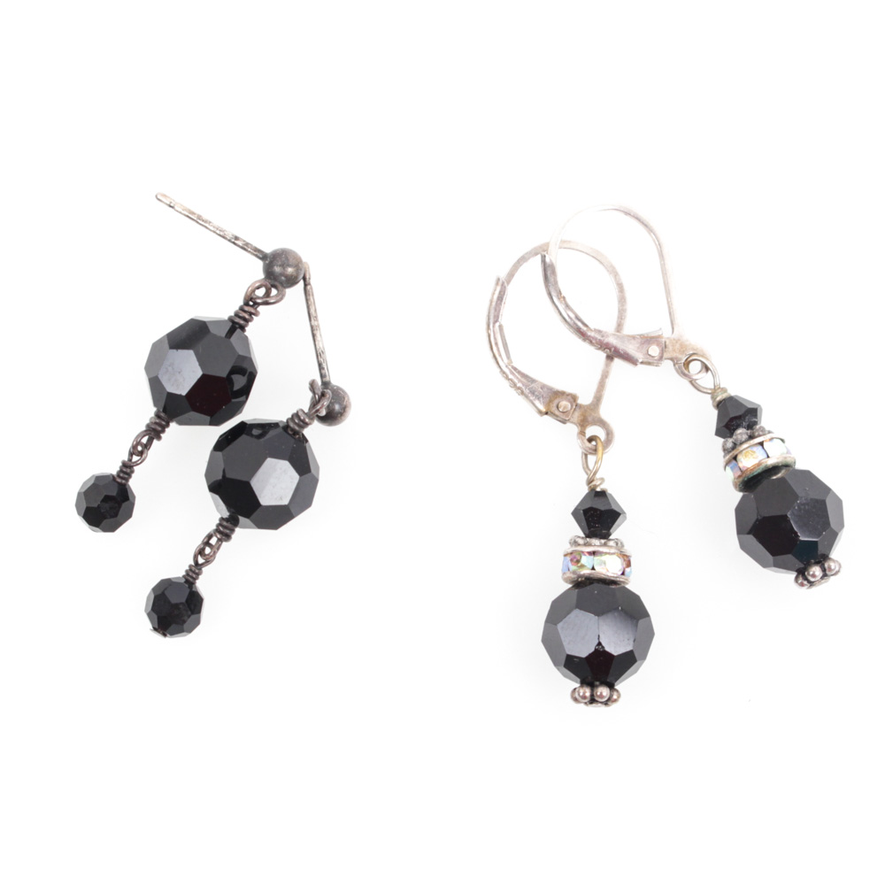 Sterling Silver Beaded Earrings