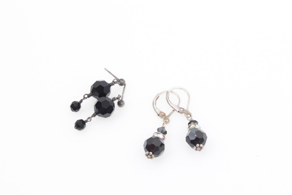 Sterling Silver Beaded Earrings