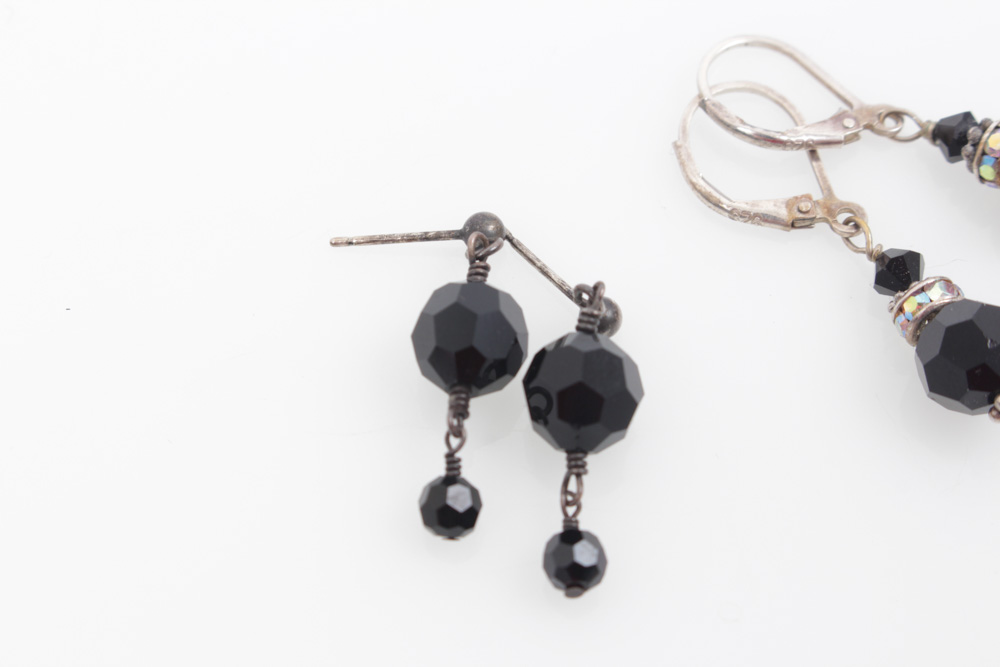 Sterling Silver Beaded Earrings