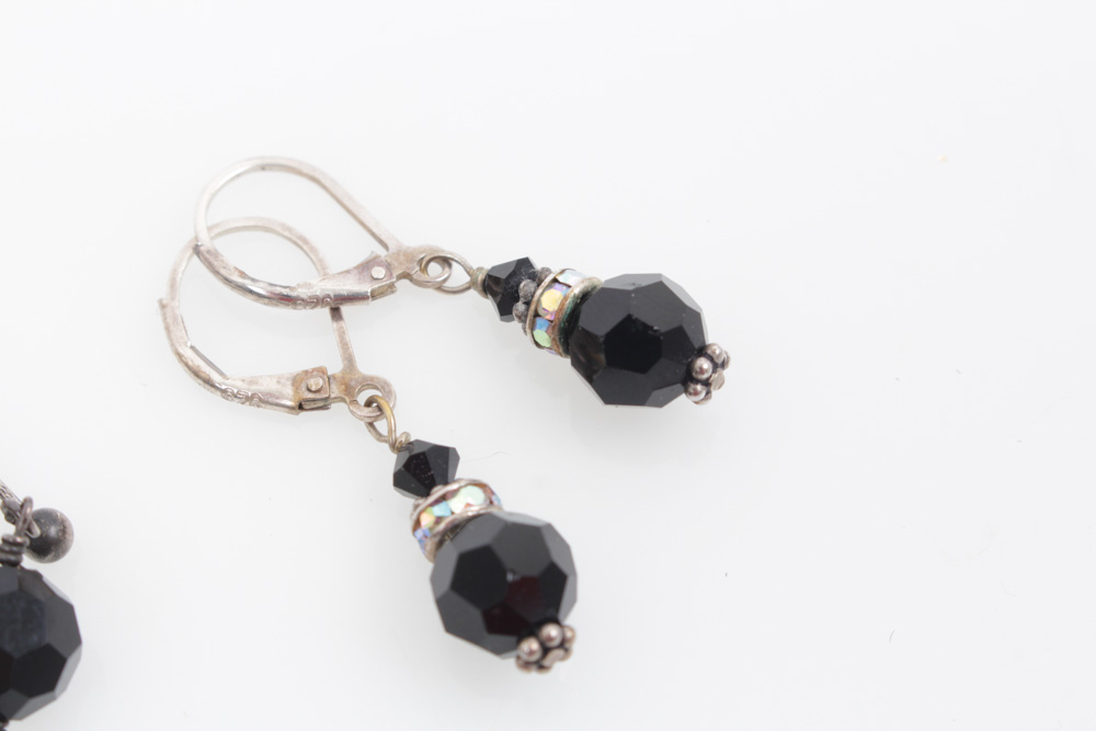 Sterling Silver Beaded Earrings