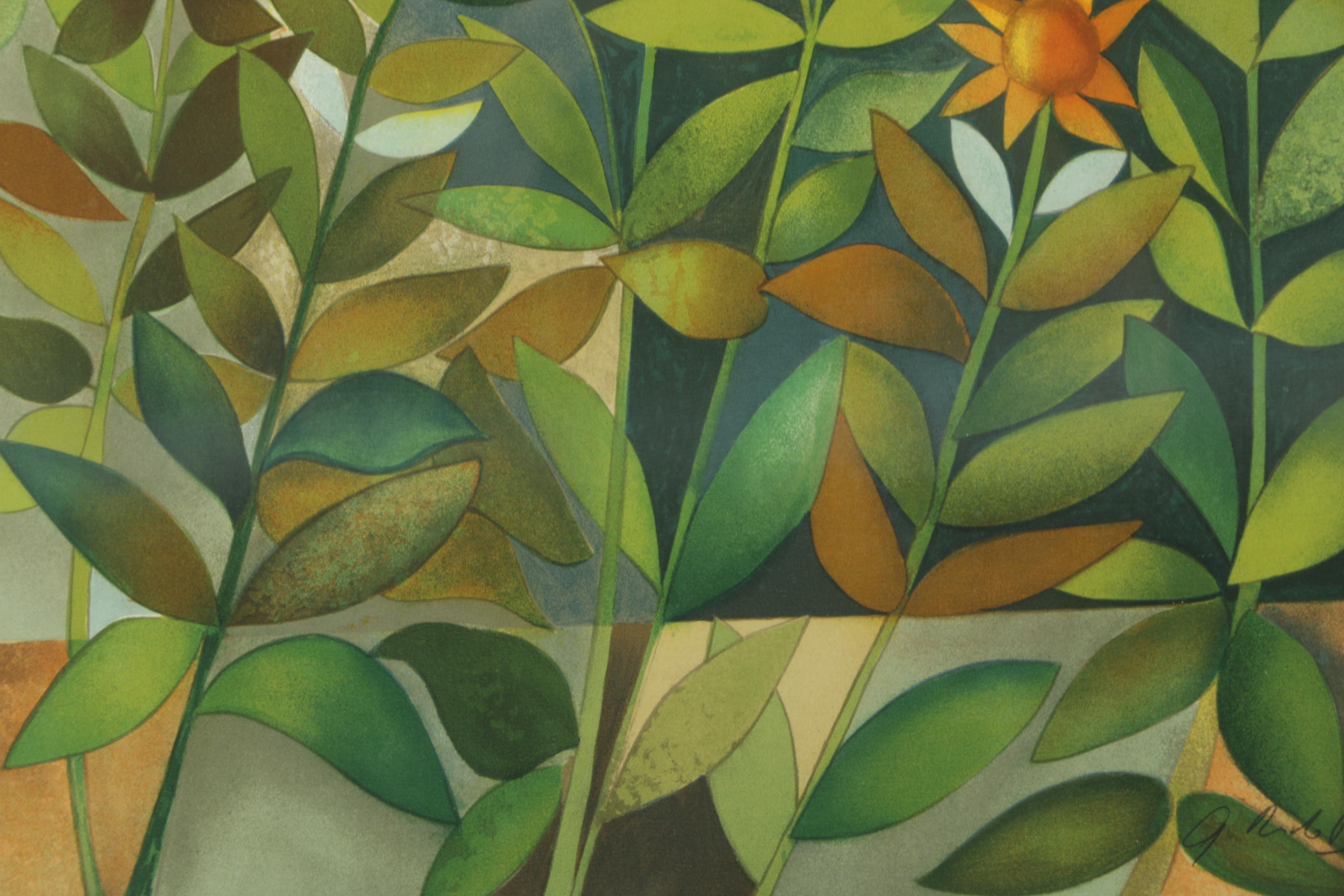 Graciela Rodo Boulanger Color Lithograph "Un Papillion Pour Anika"