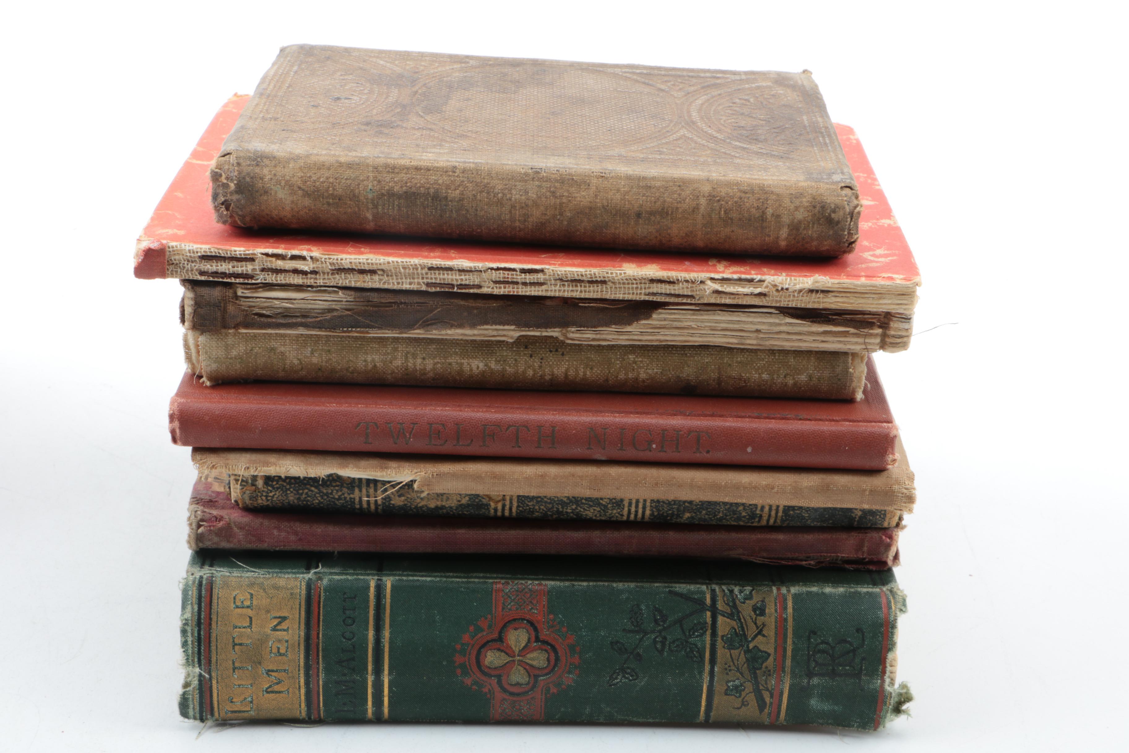 Books Including 1886 Early Edition "Jo's Boys" by Louisa May Alcott