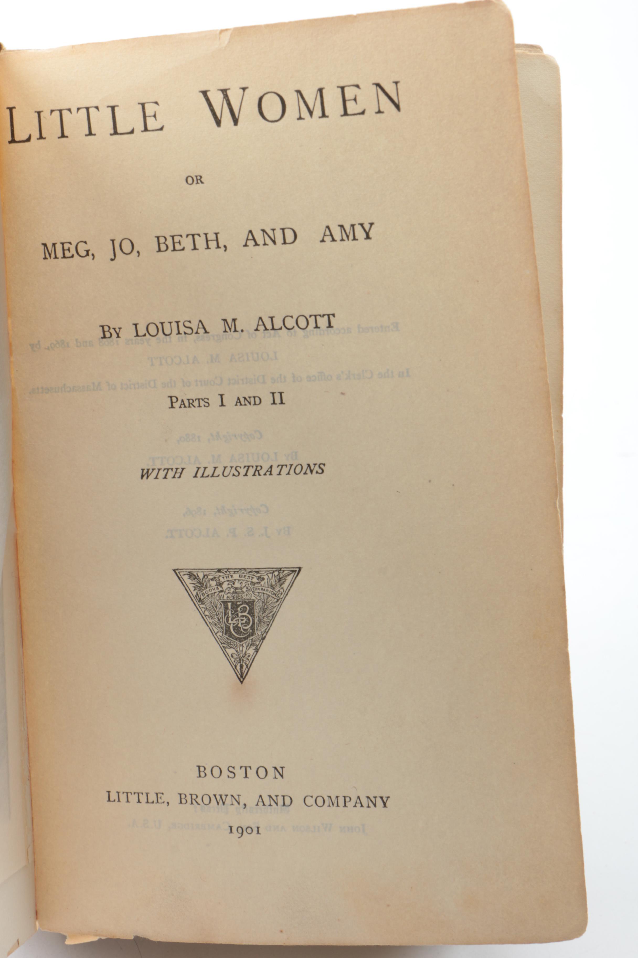 Books Including 1886 Early Edition "Jo's Boys" by Louisa May Alcott