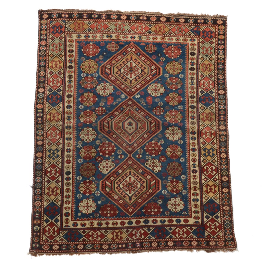 A Vintage Hand-Knotted Anatolian Wool Area Rug