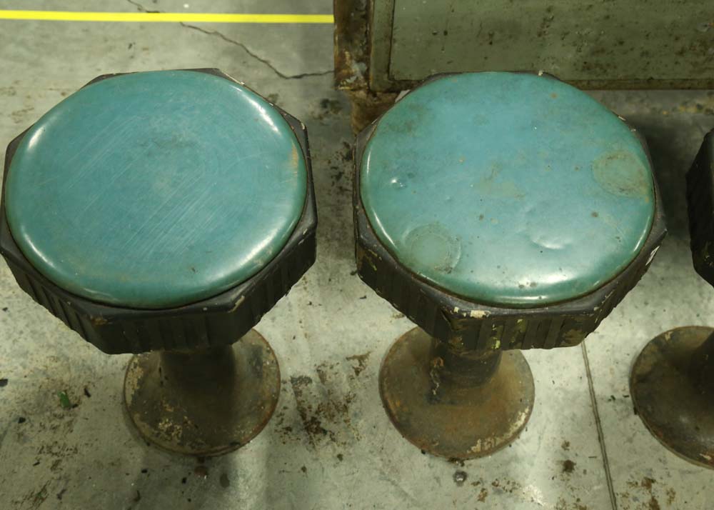 Vintage Lunch Counter and Stools