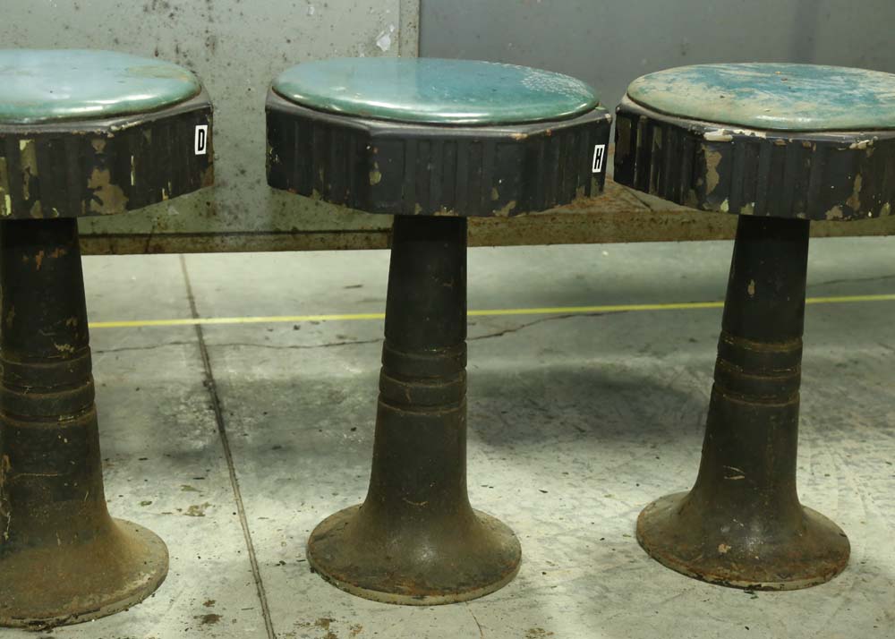Vintage Lunch Counter and Stools