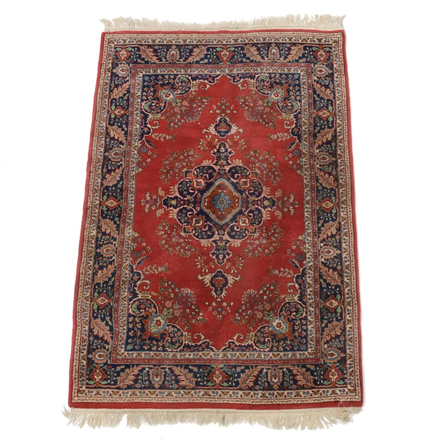 Hand-Knotted Persian Wool Area Rug