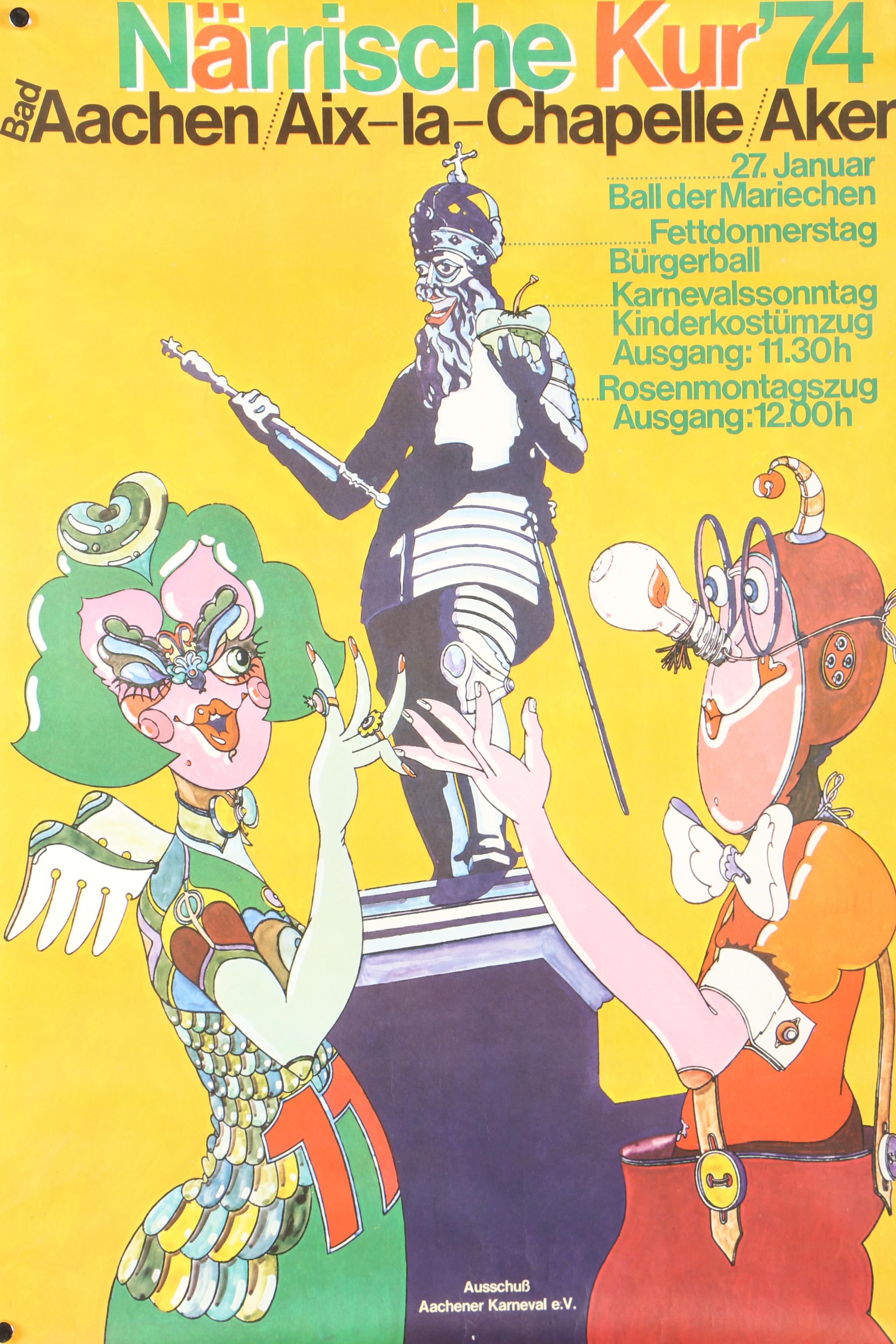 Offset Lithograph European Travel and Event Posters