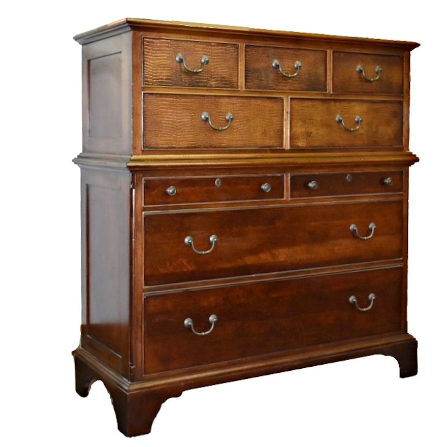 Stanley Furniture Chest on Chest Set of Drawers