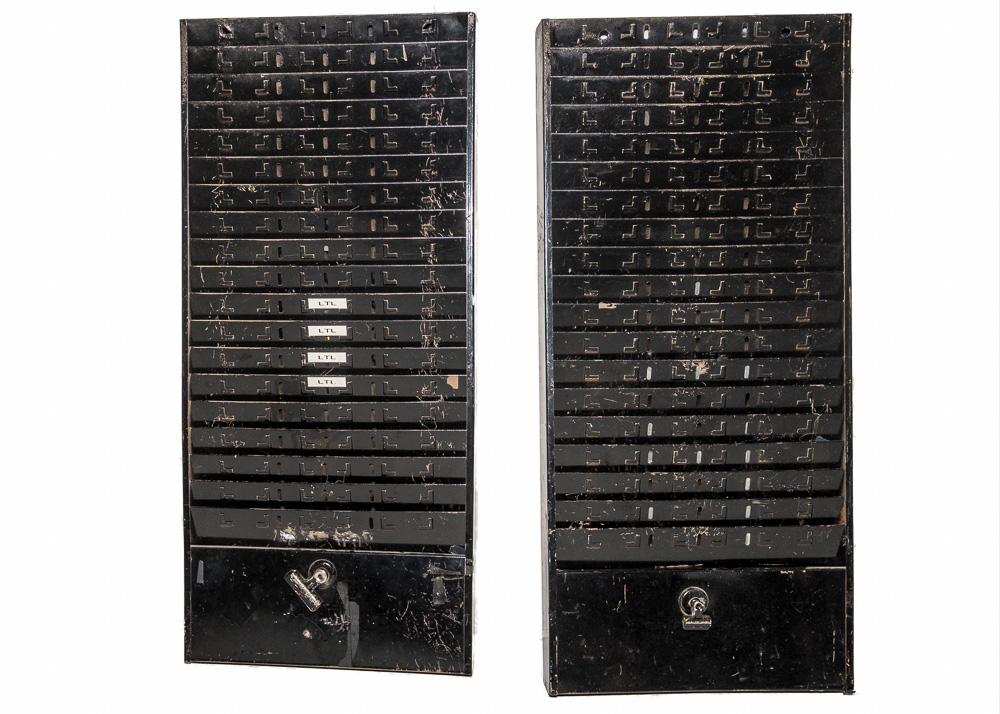 Vintage Hunt Manufacturing Co. Time Card Racks