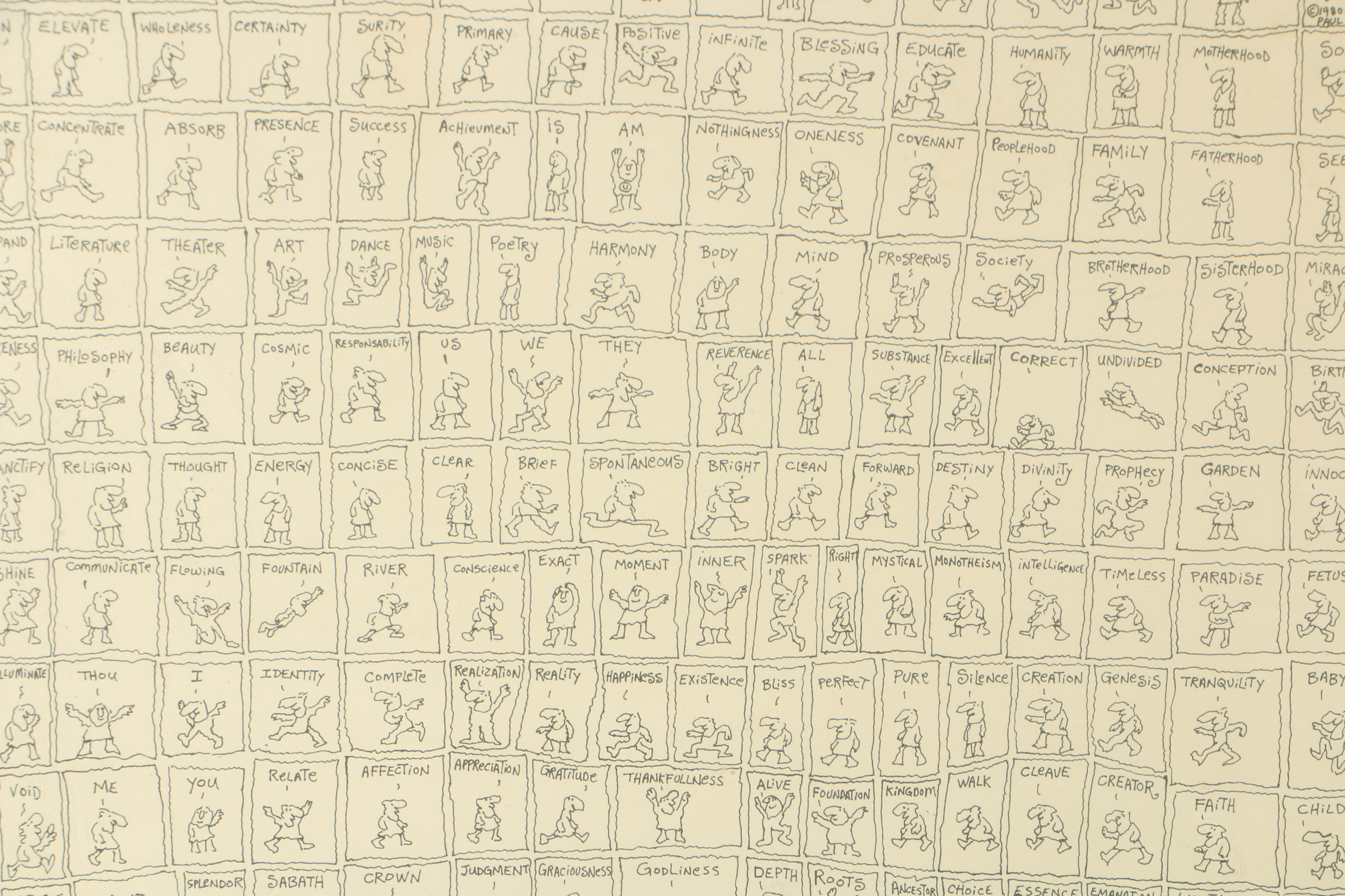 Pair of Paul Palnik Limited Edition Lithographs on Paper "Words" and "Excuses"