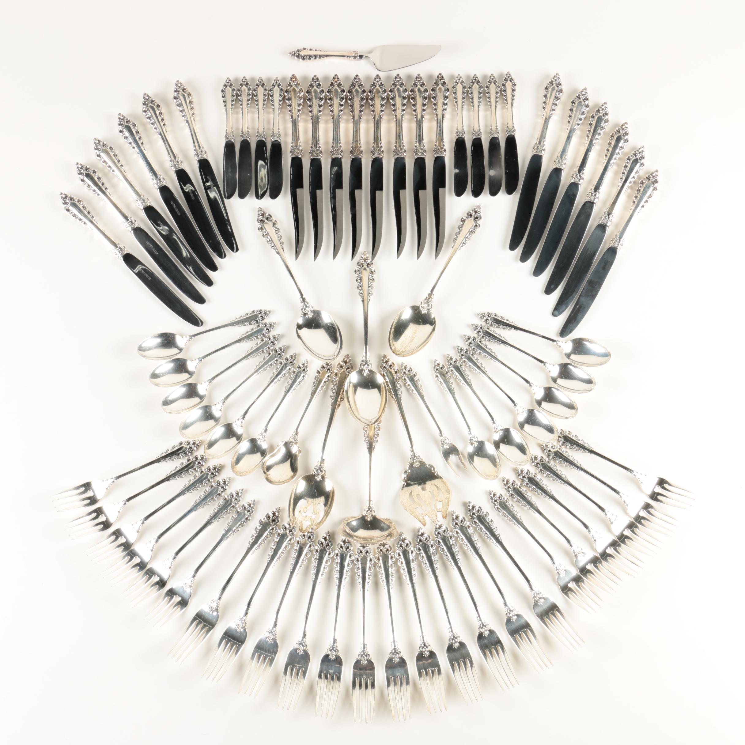 Lunt "Florentine Scroll" Sterling Silver Flatware Set