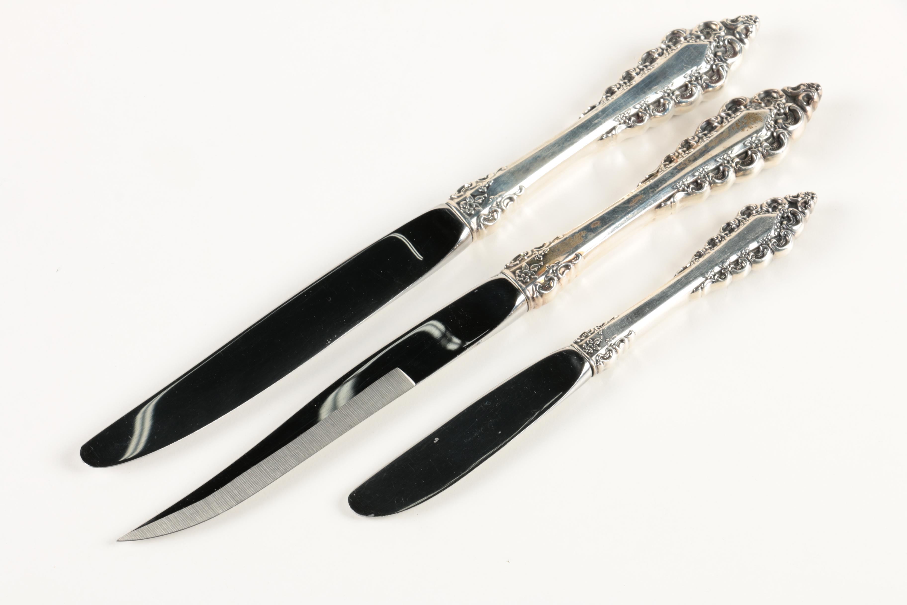 Lunt "Florentine Scroll" Sterling Silver Flatware Set