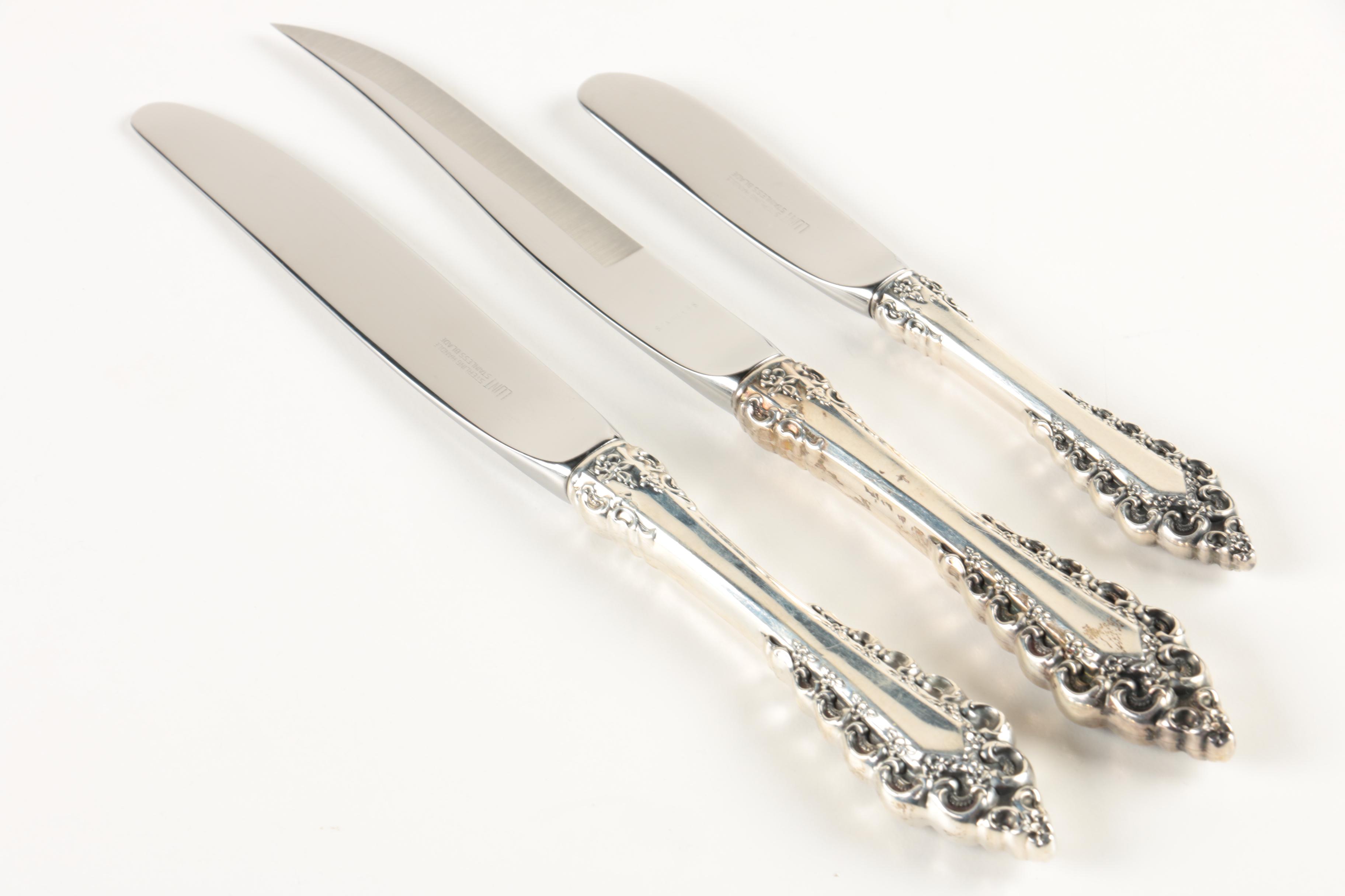 Lunt "Florentine Scroll" Sterling Silver Flatware Set