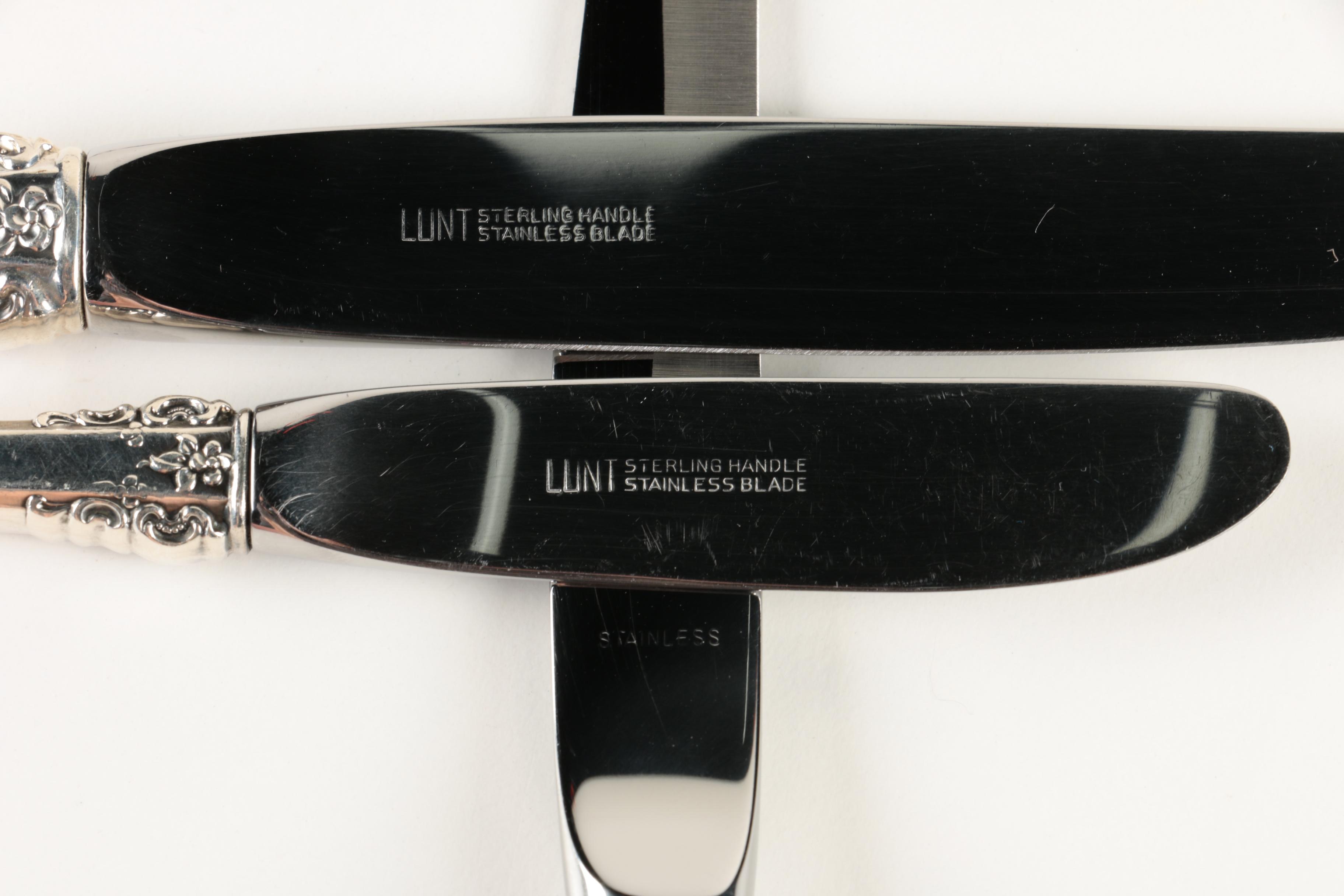 Lunt "Florentine Scroll" Sterling Silver Flatware Set