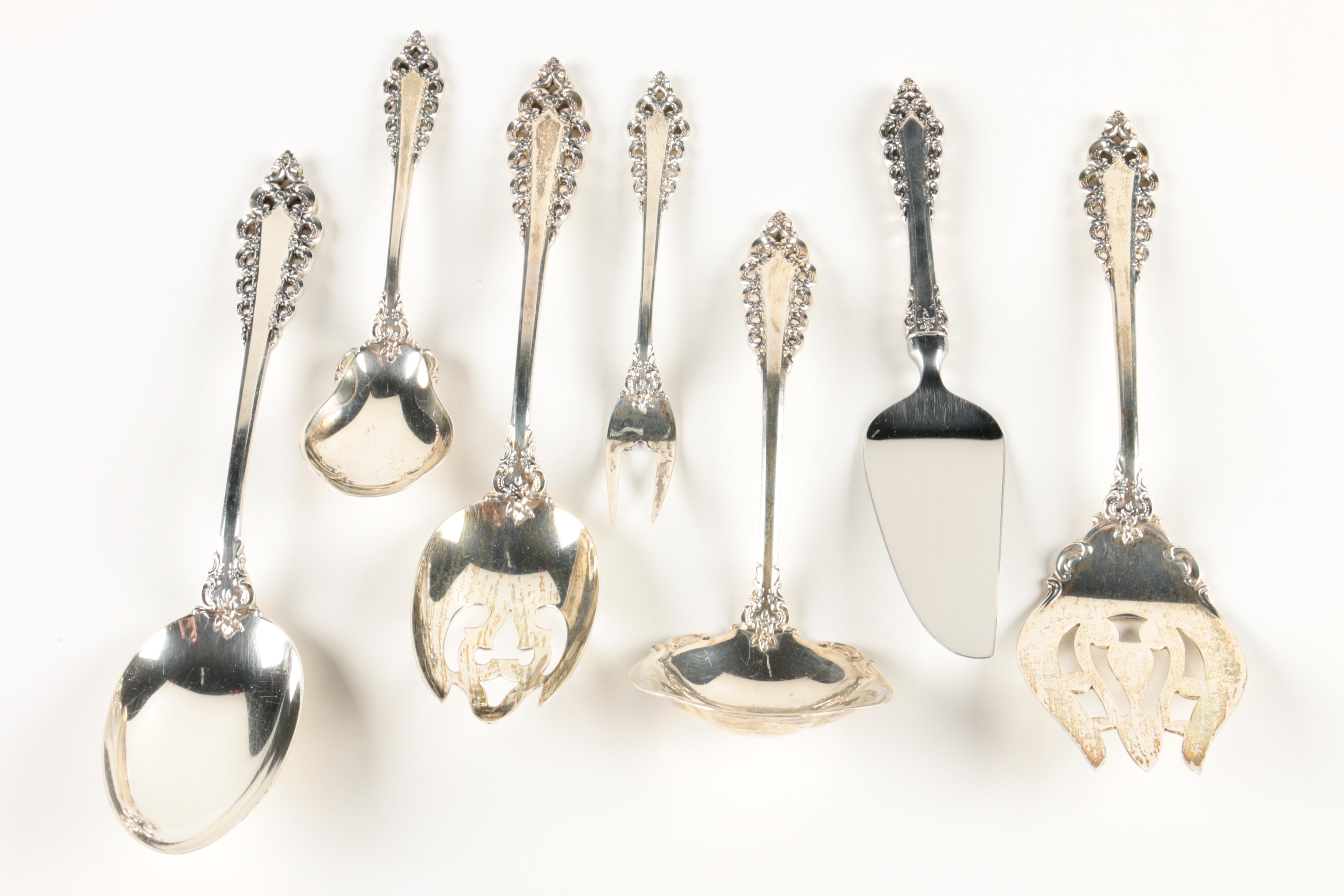 Lunt "Florentine Scroll" Sterling Silver Flatware Set